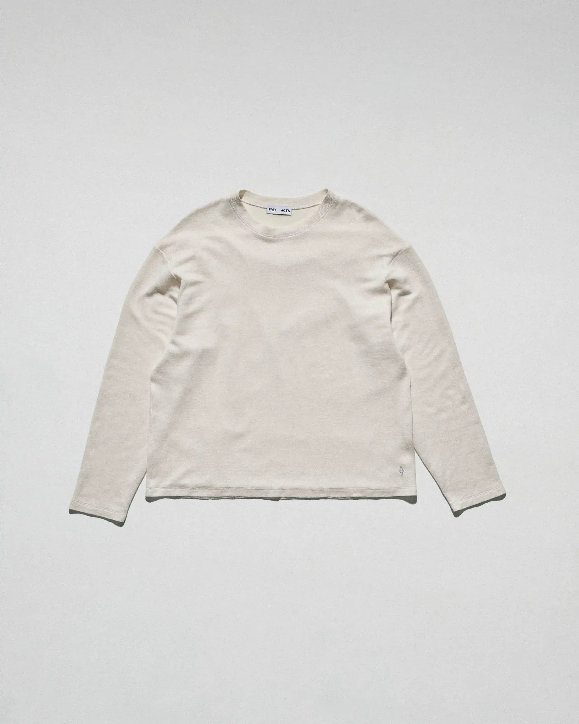 The Long Sleeve T-Shirt in Bone by FREE ACTS