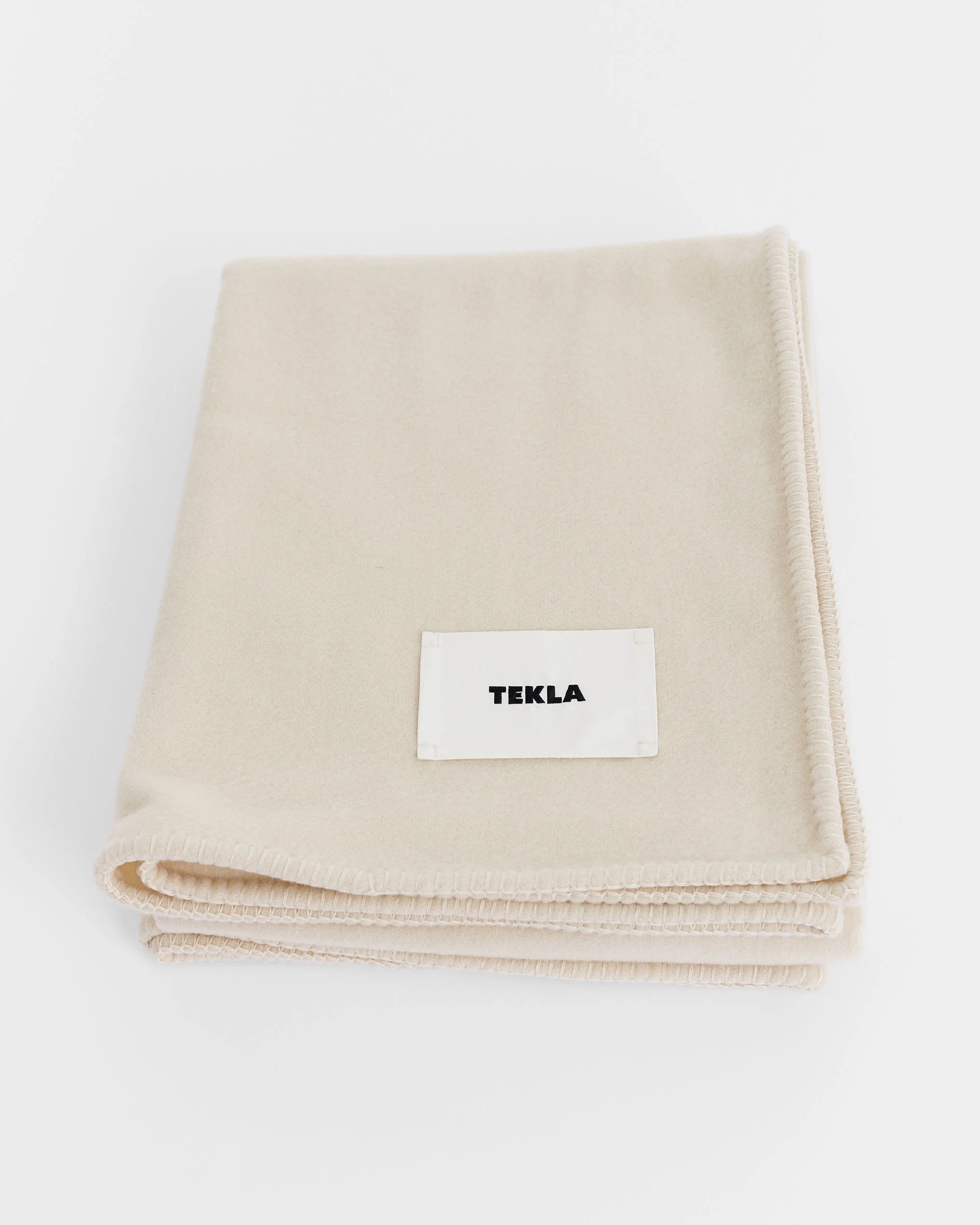 Tekla Lambswool Blanket in Snow