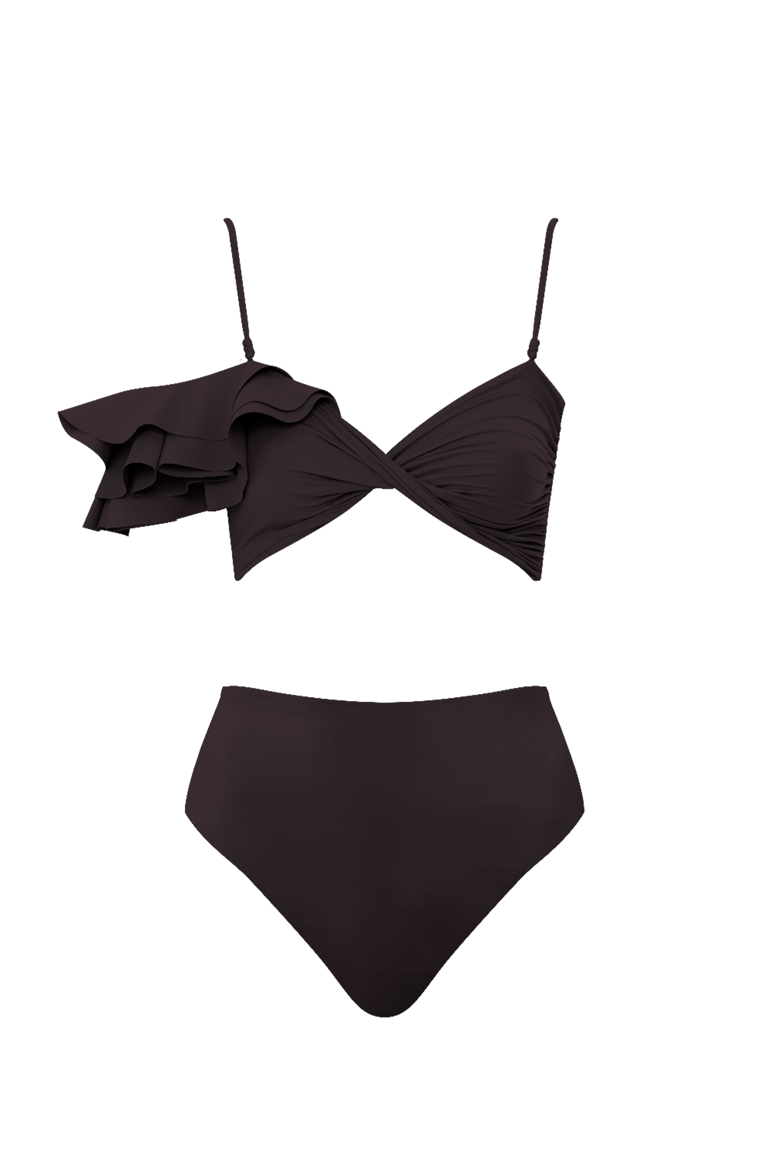 Maygel Coronel Costa Two Piece in Black