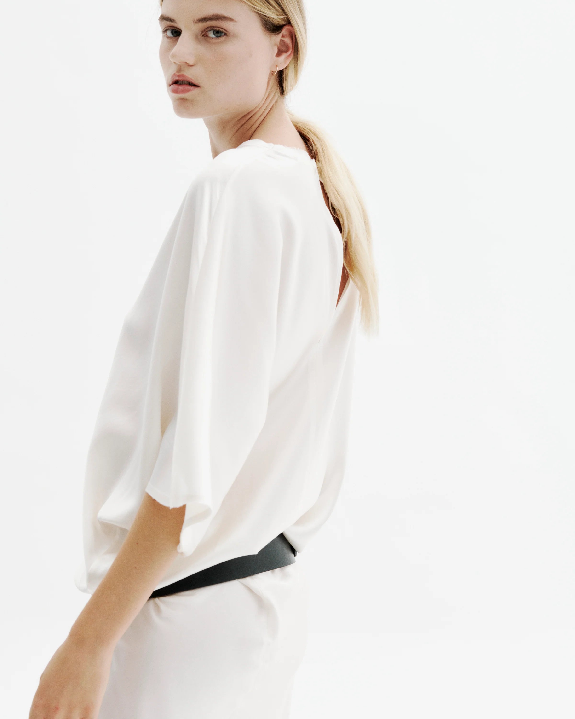 The Mila Silk Midi Dress by All Three