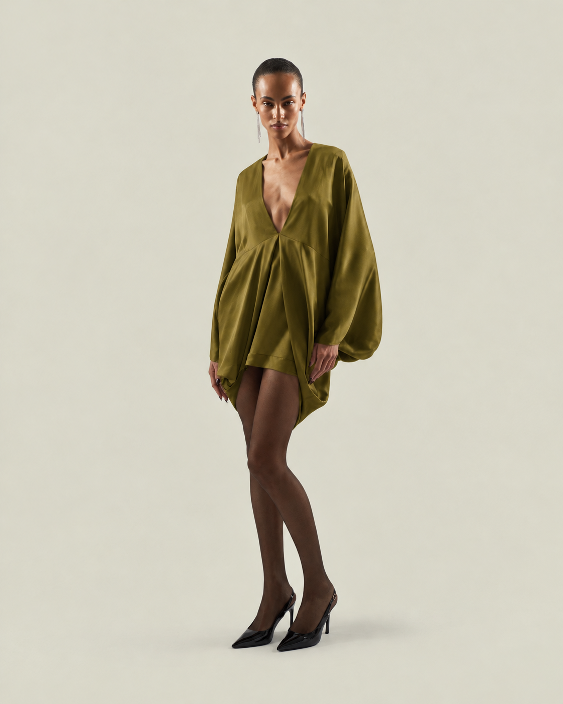 The Mini Butterfly Dress in Antique Bronze by Taller Marmo
