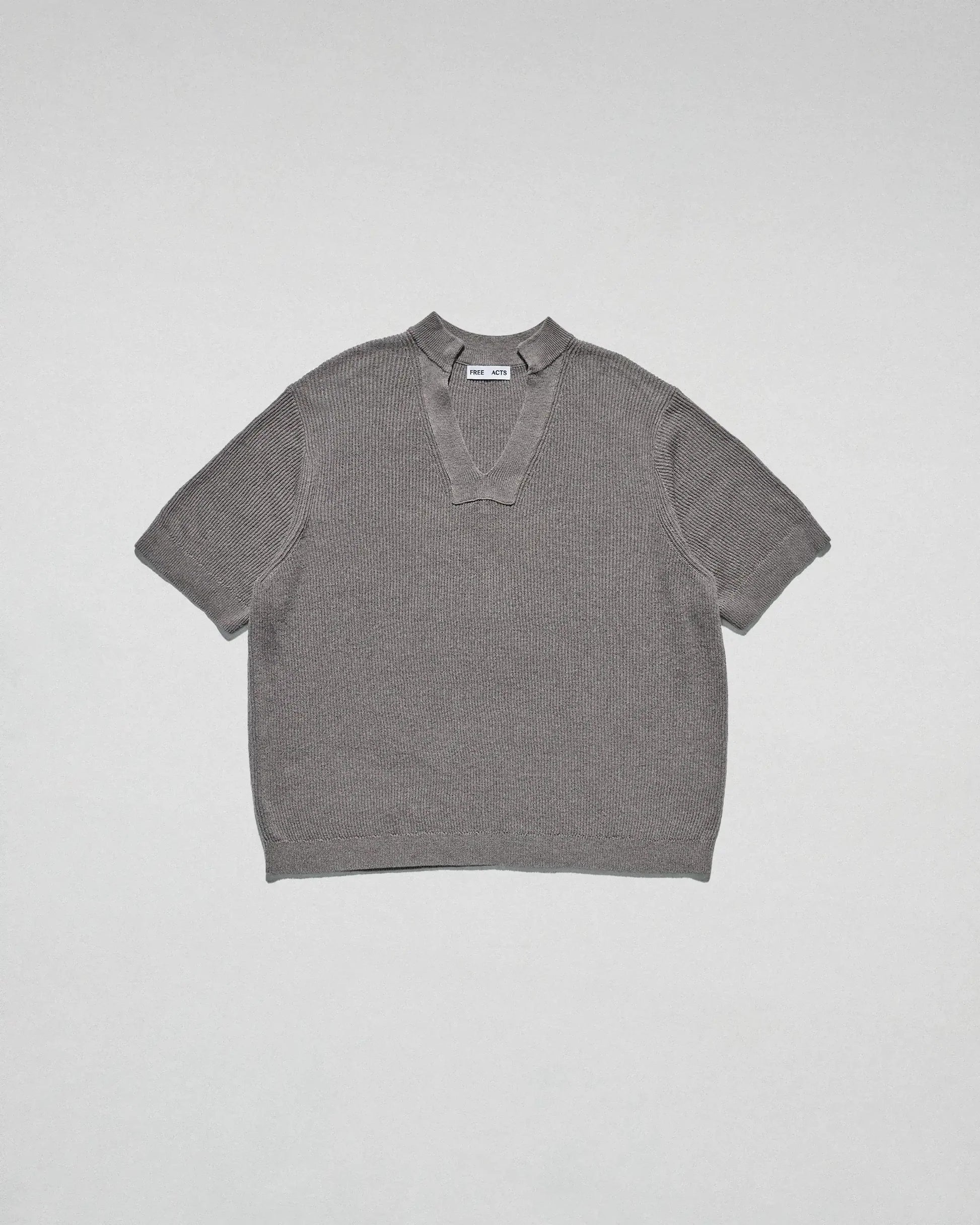 The Slit Polo in Ash by FREE ACTS