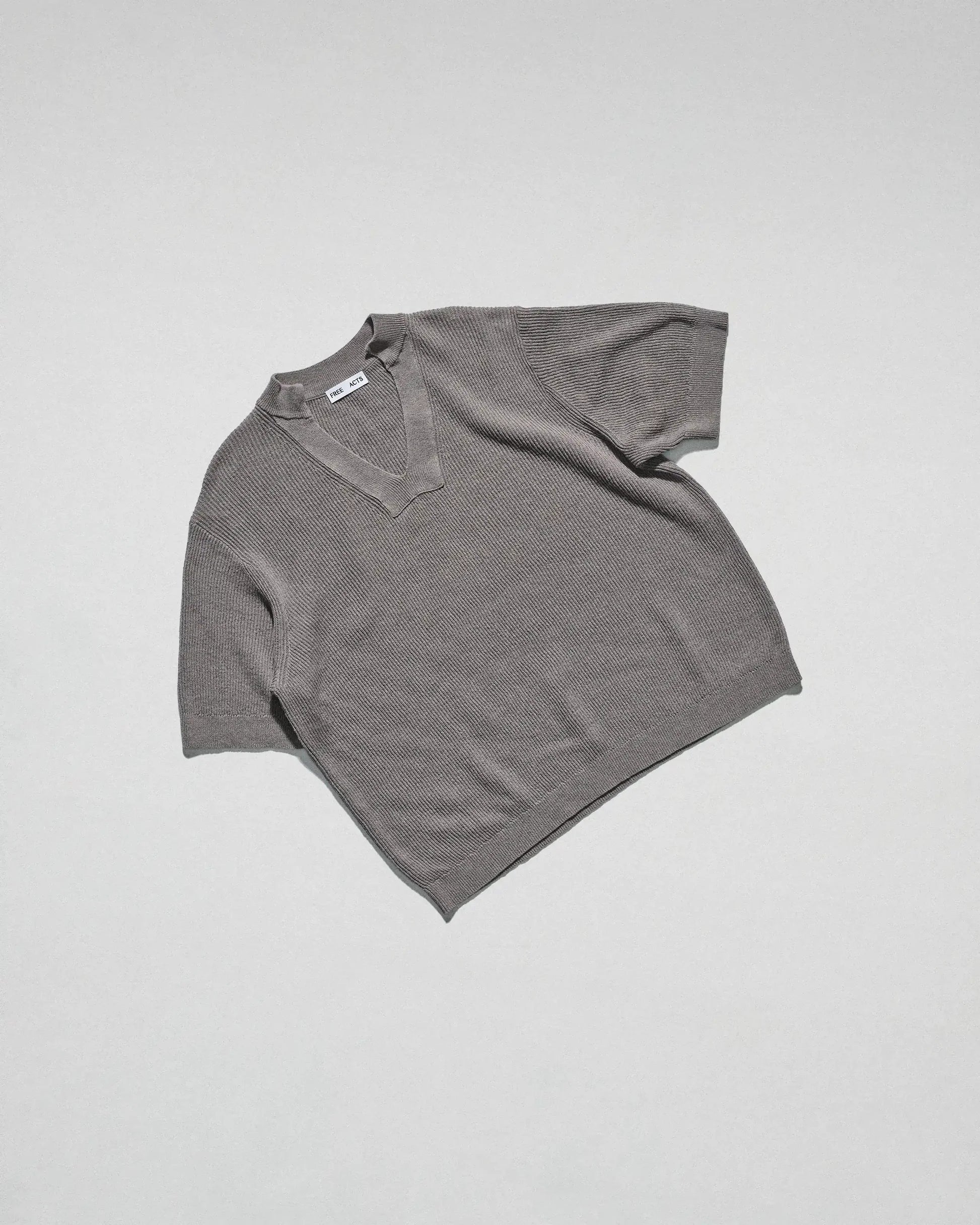 The Slit Polo in Ash by FREE ACTS