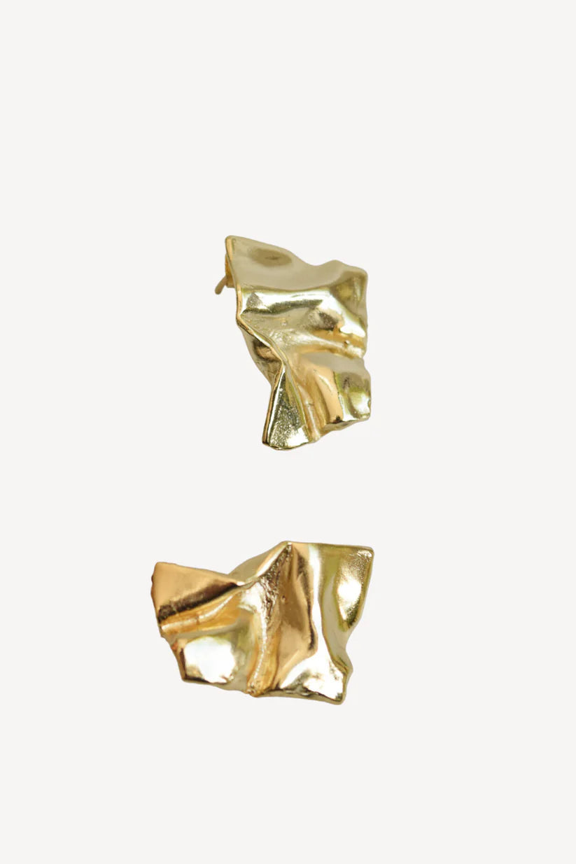 Erea Paper Earrings in Gold