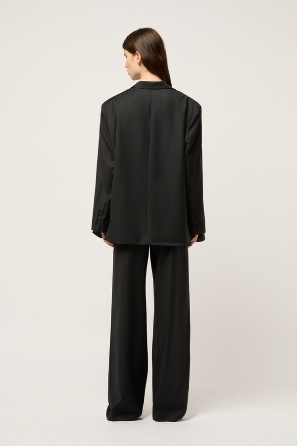 Michael Lo Sordo Oversized Boyfriend Blazer in Black