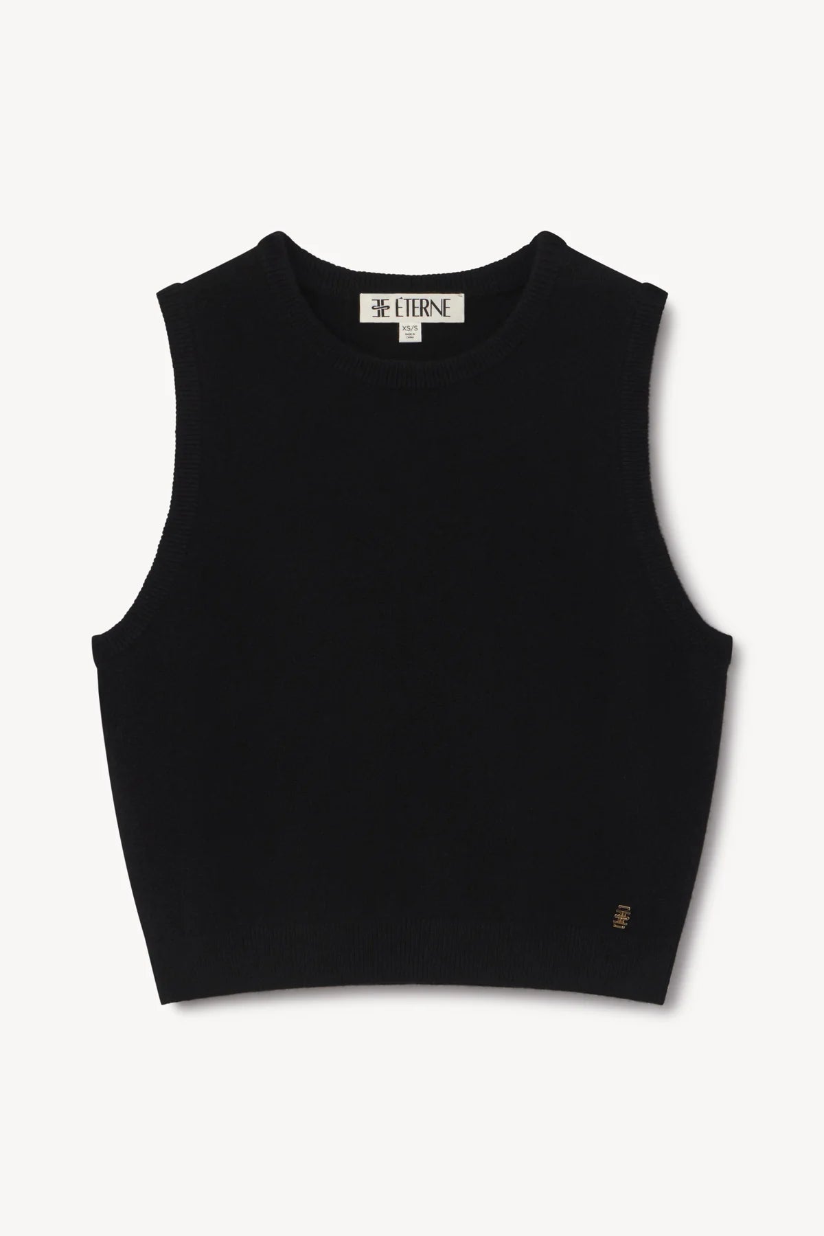 Éterne Sawyer Cashmere Top in Black