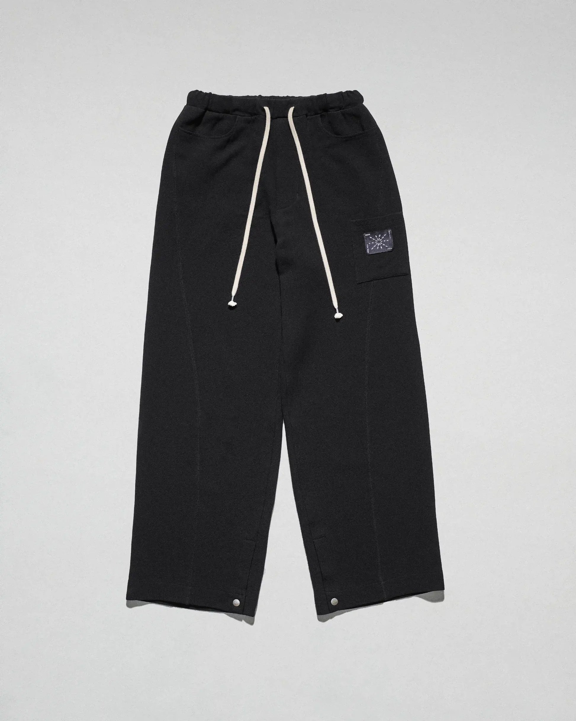 The Crepe Snap Pant in Black by FREE ACTS