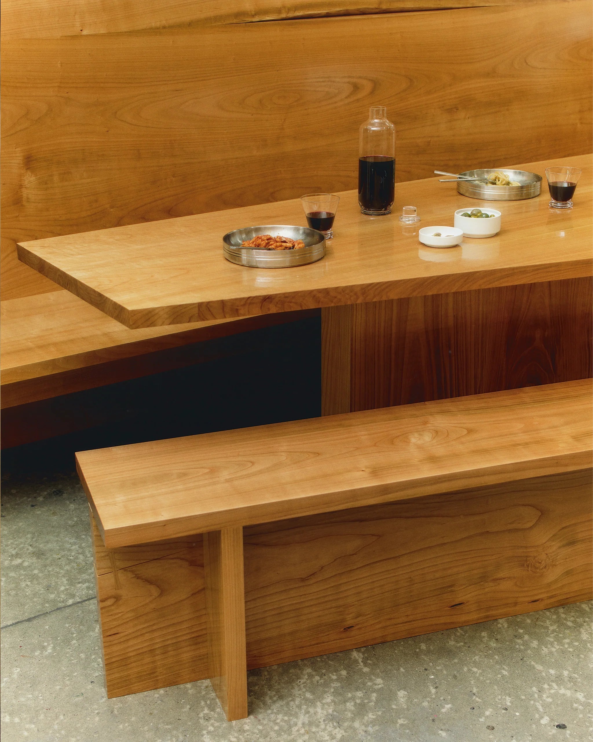 The Set of Two Stainless Steel Pasta Plates by Service Projects