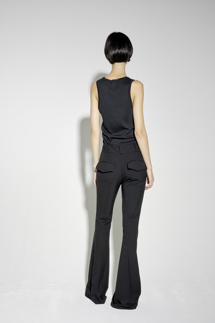 Studio Cut Black Flared Pants