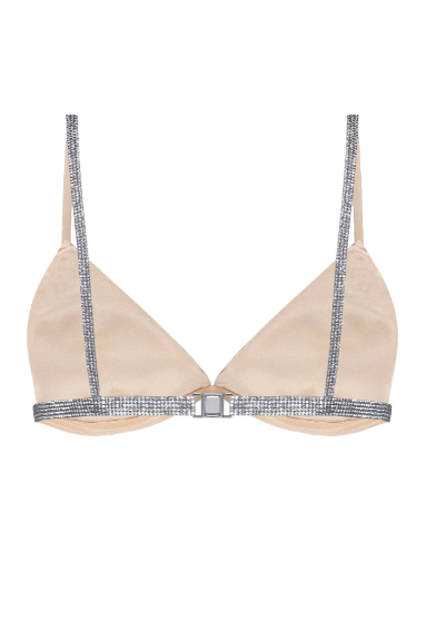 Nué Triangle Bra in Crystal