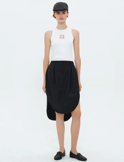 Bevza Tulip Skirt in Black