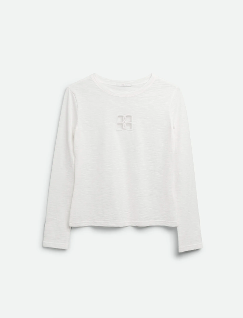 BB Monogram Ivory Longsleeve Top by Bevza