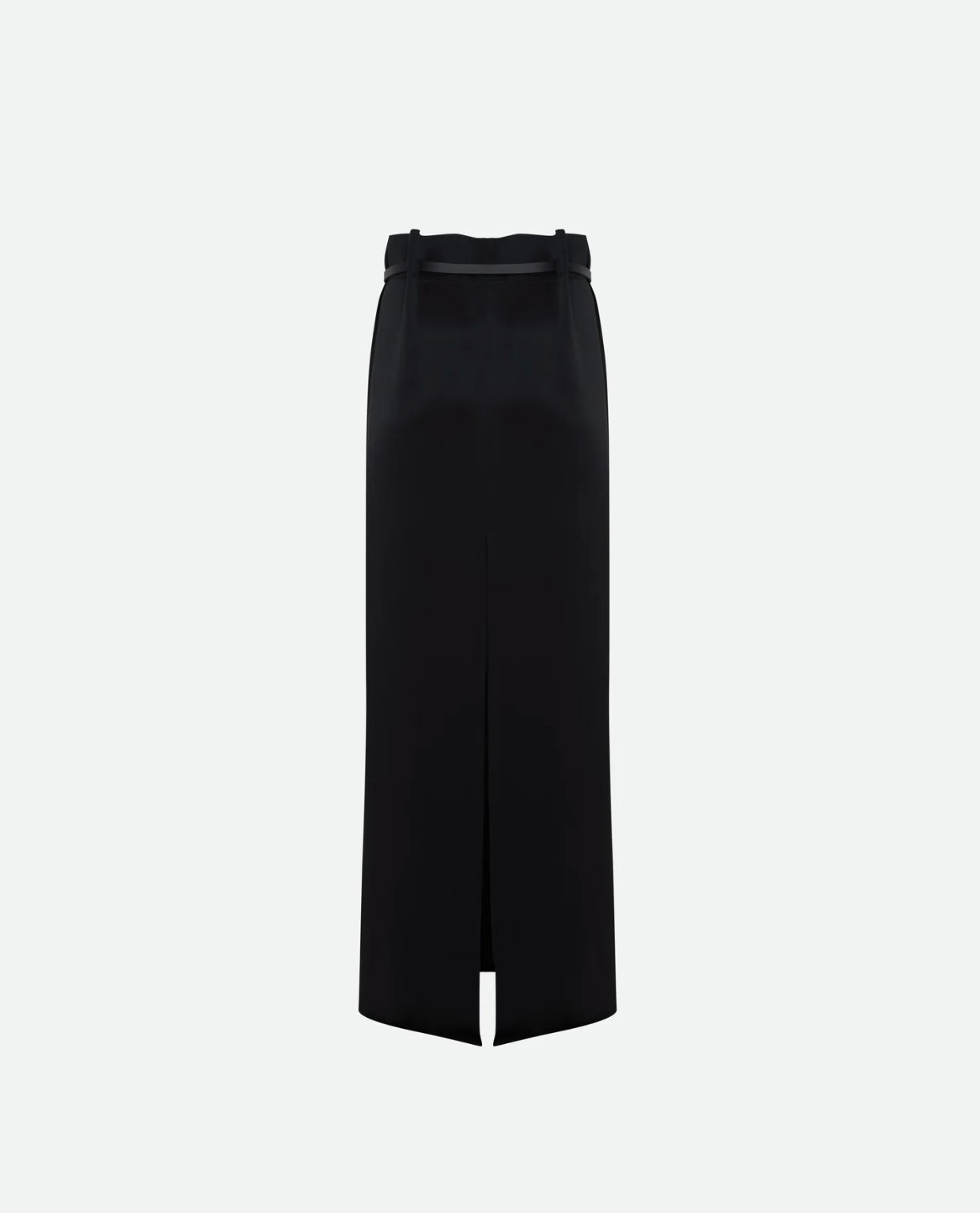 Bevza Rectangular Long Skirt in Black