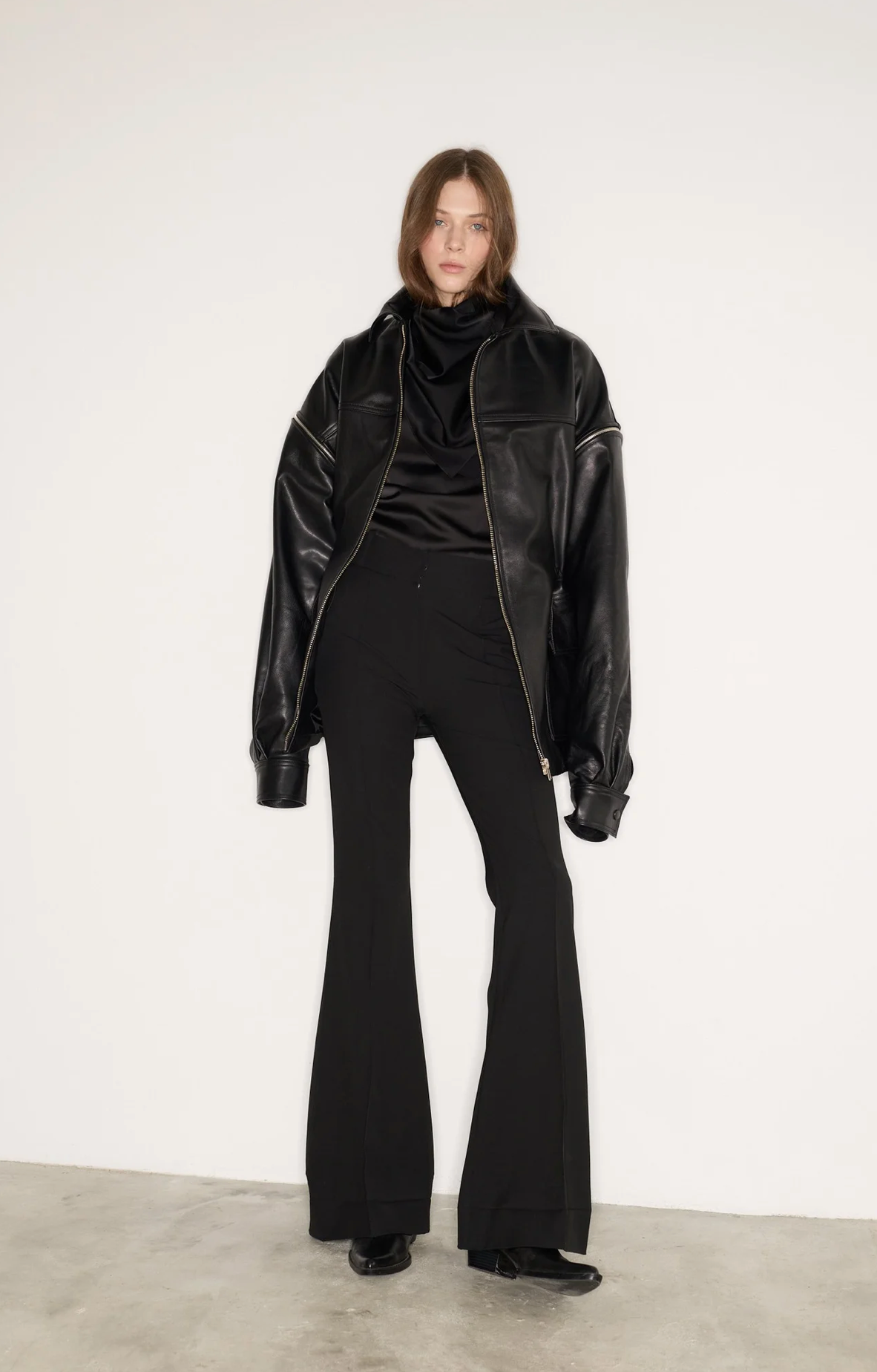 The Maxi Leather Parka by Studio Cut