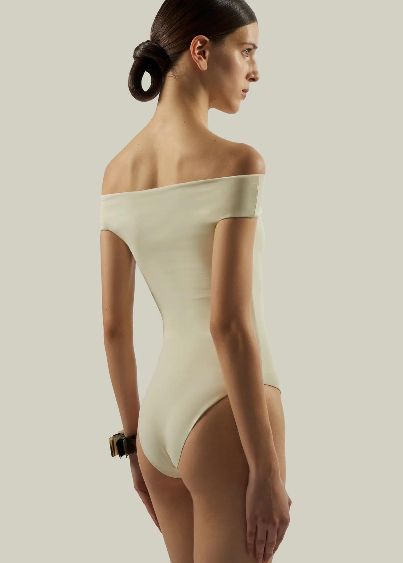 The Mini Romy Swimsuit in Ivory by Taller Marmo