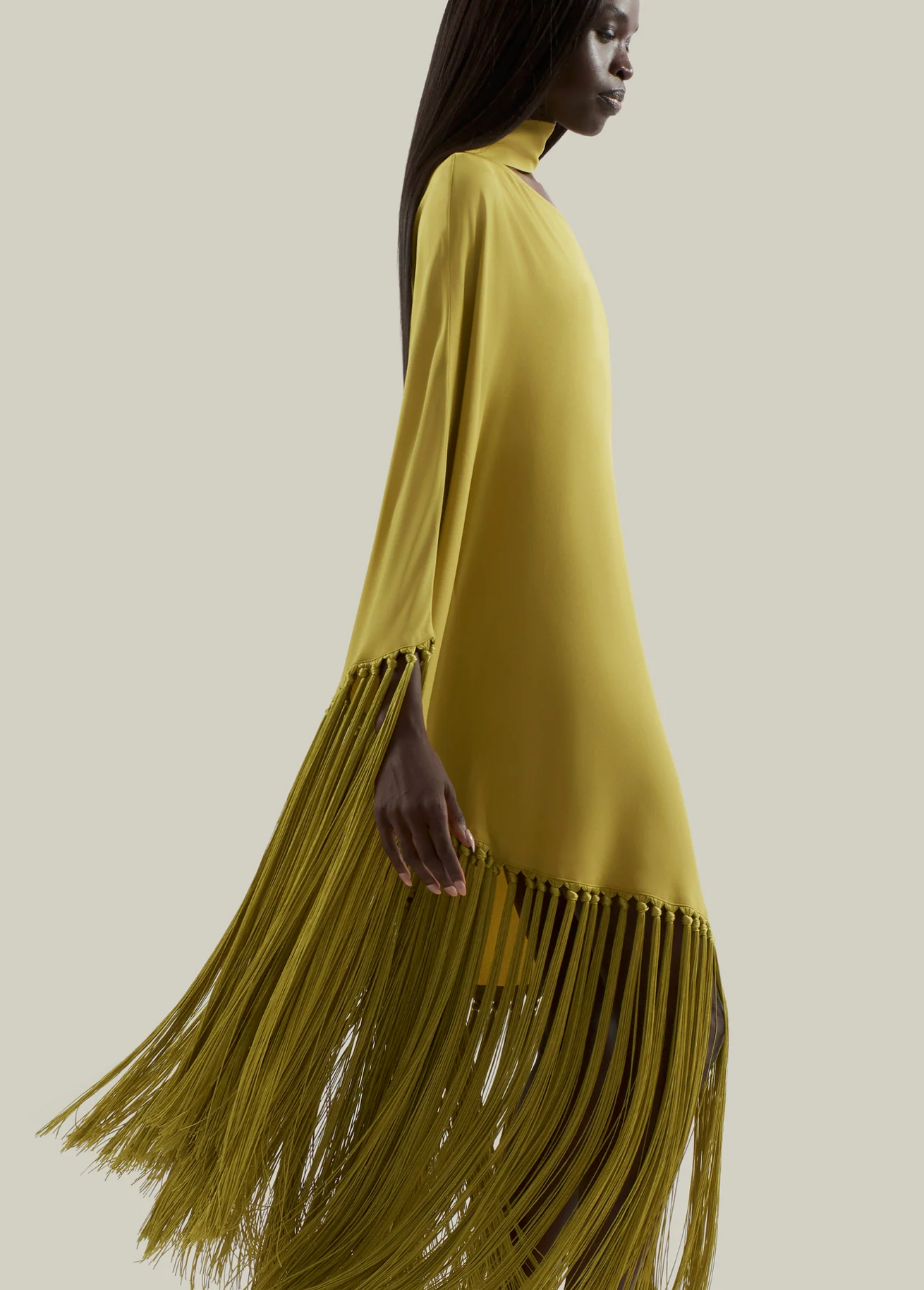 The Gunilla Dress in Gold Kiwi by Taller Marmo