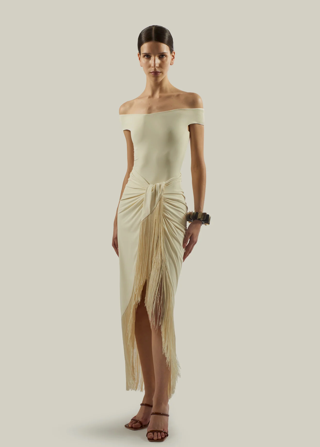 The Mini Romy Swimsuit in Ivory by Taller Marmo