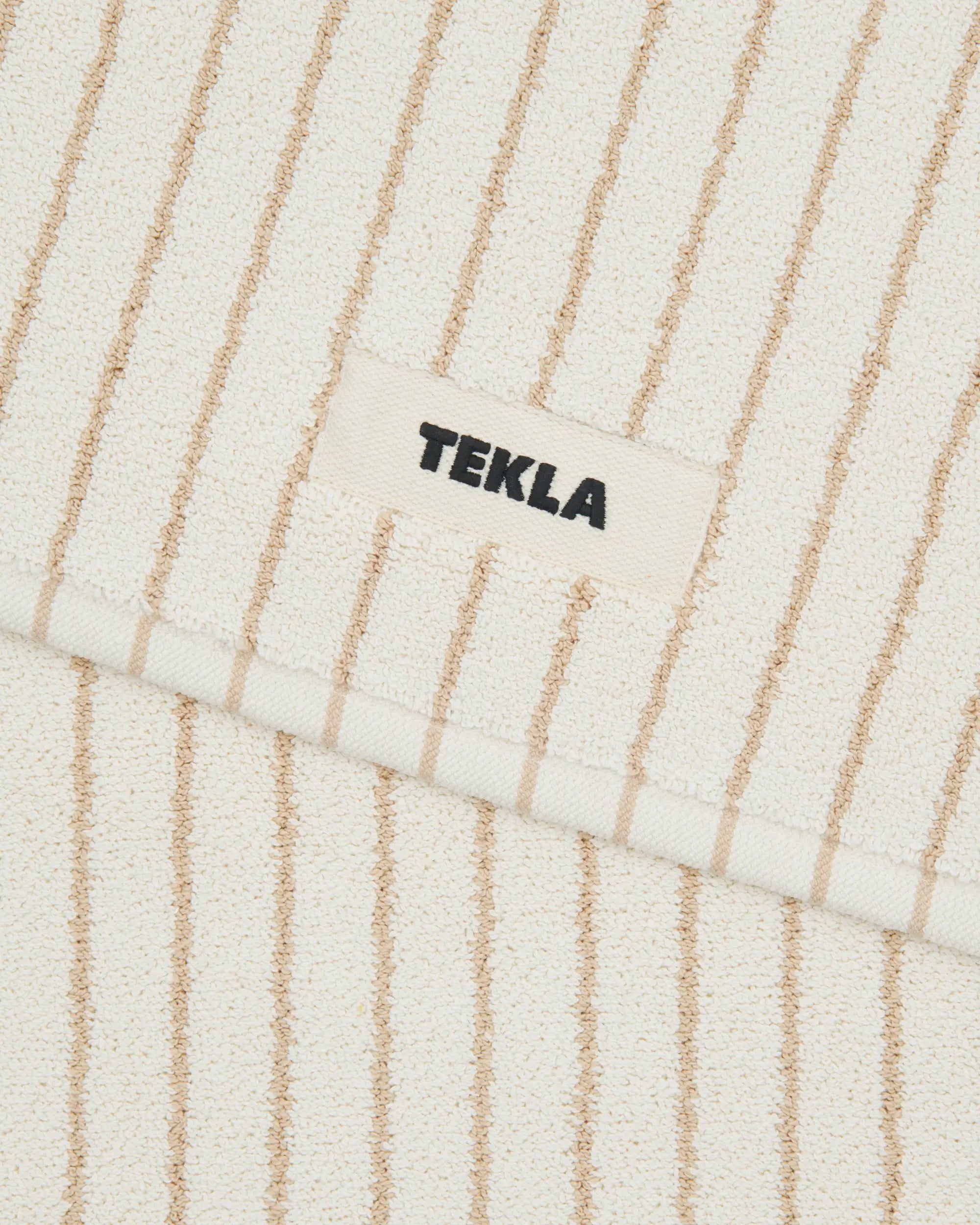 Tekla Striped Bathmat in Sienna