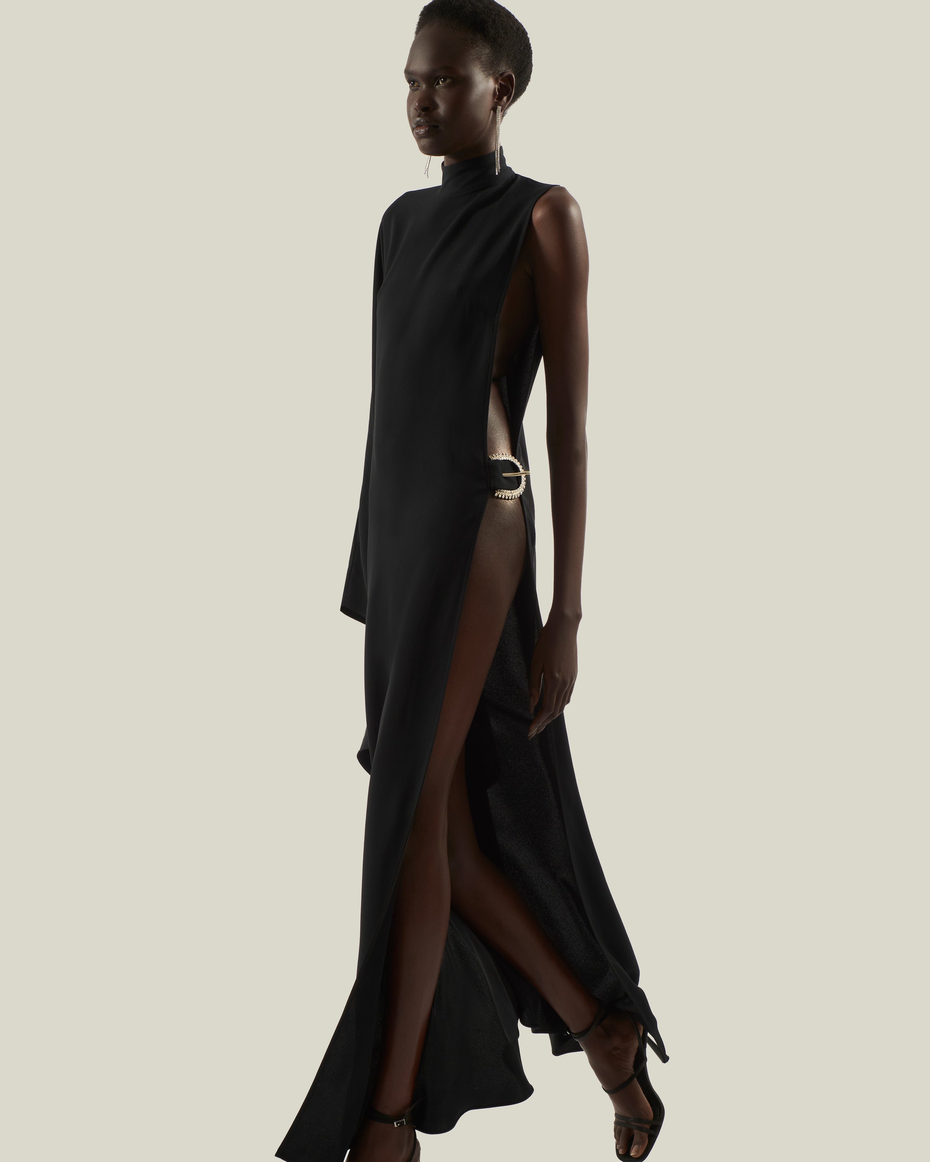The Michela Dress in Black by Taller Marmo
