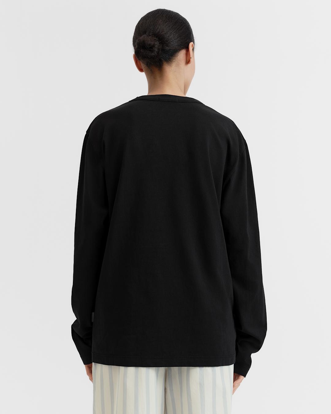Black Long Sleeve T-Shirt by Tekla