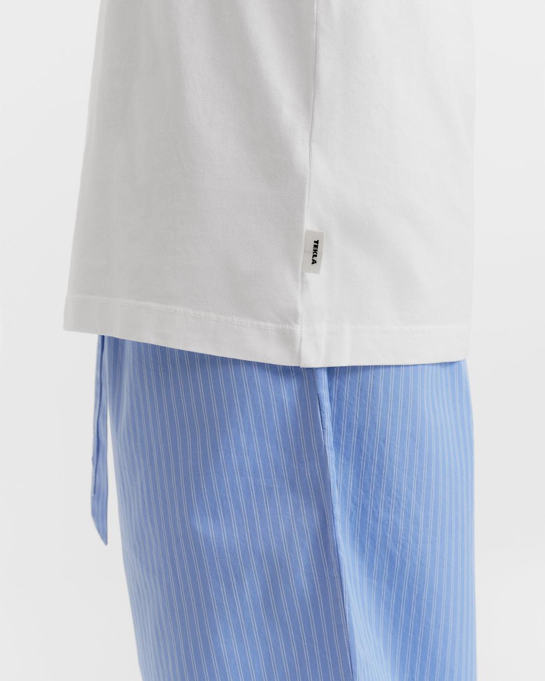 The White Long Sleeve T-Shirt by Tekla – Blackbird Collection