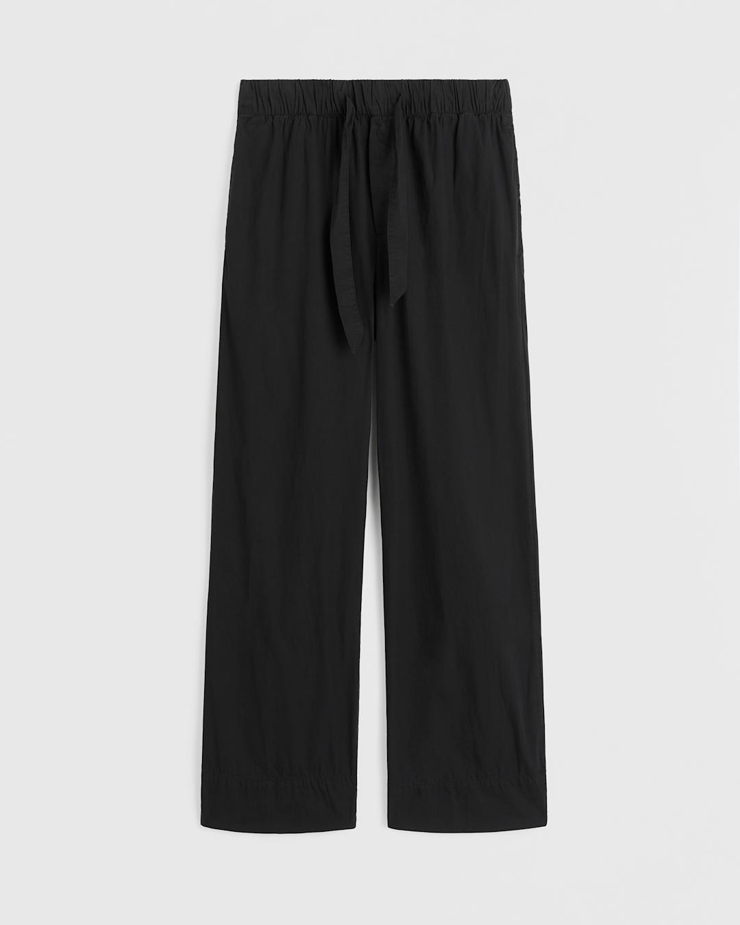 Black Poplin Pyjama Pants by Tekla