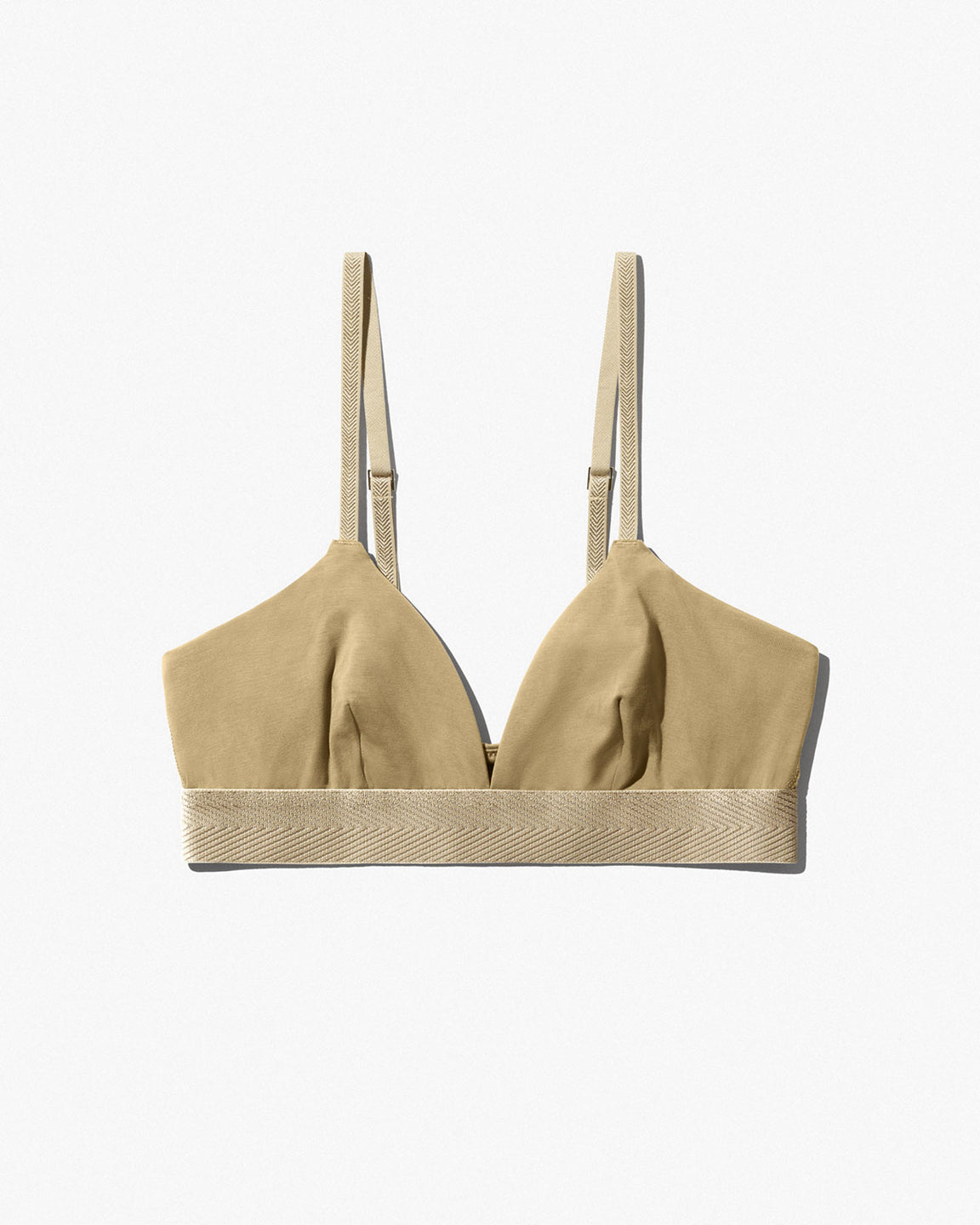 CDLP Triangle Bralette in Golden Sand