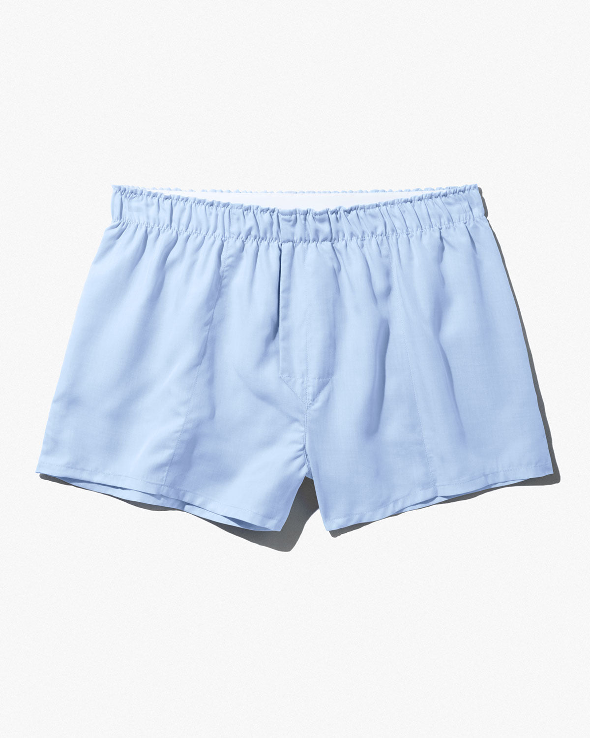 CDLP Women's Woven Boxer Shorts in Sky Blue