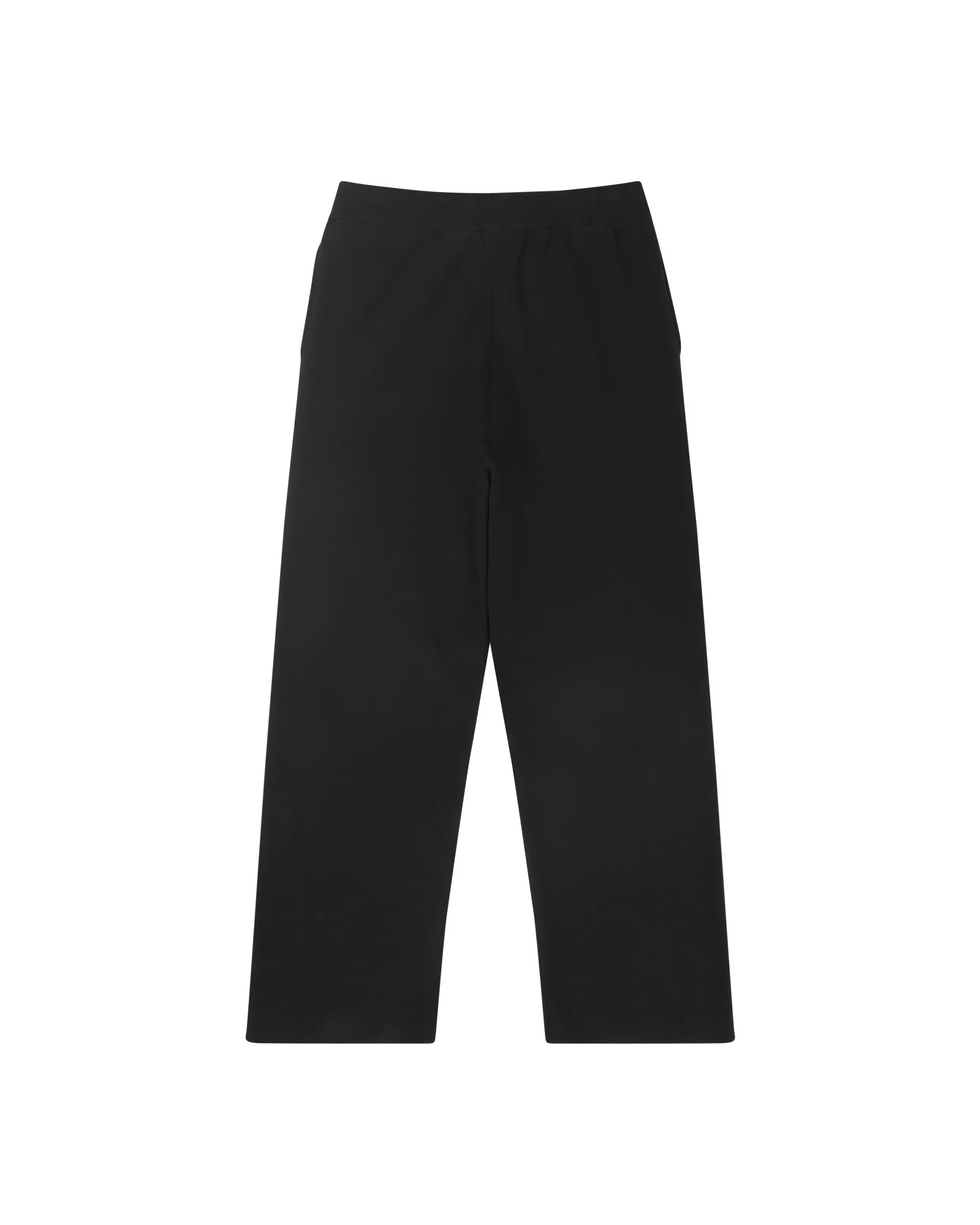 The Straight Leg Knit Pant in Black by Entire Studios