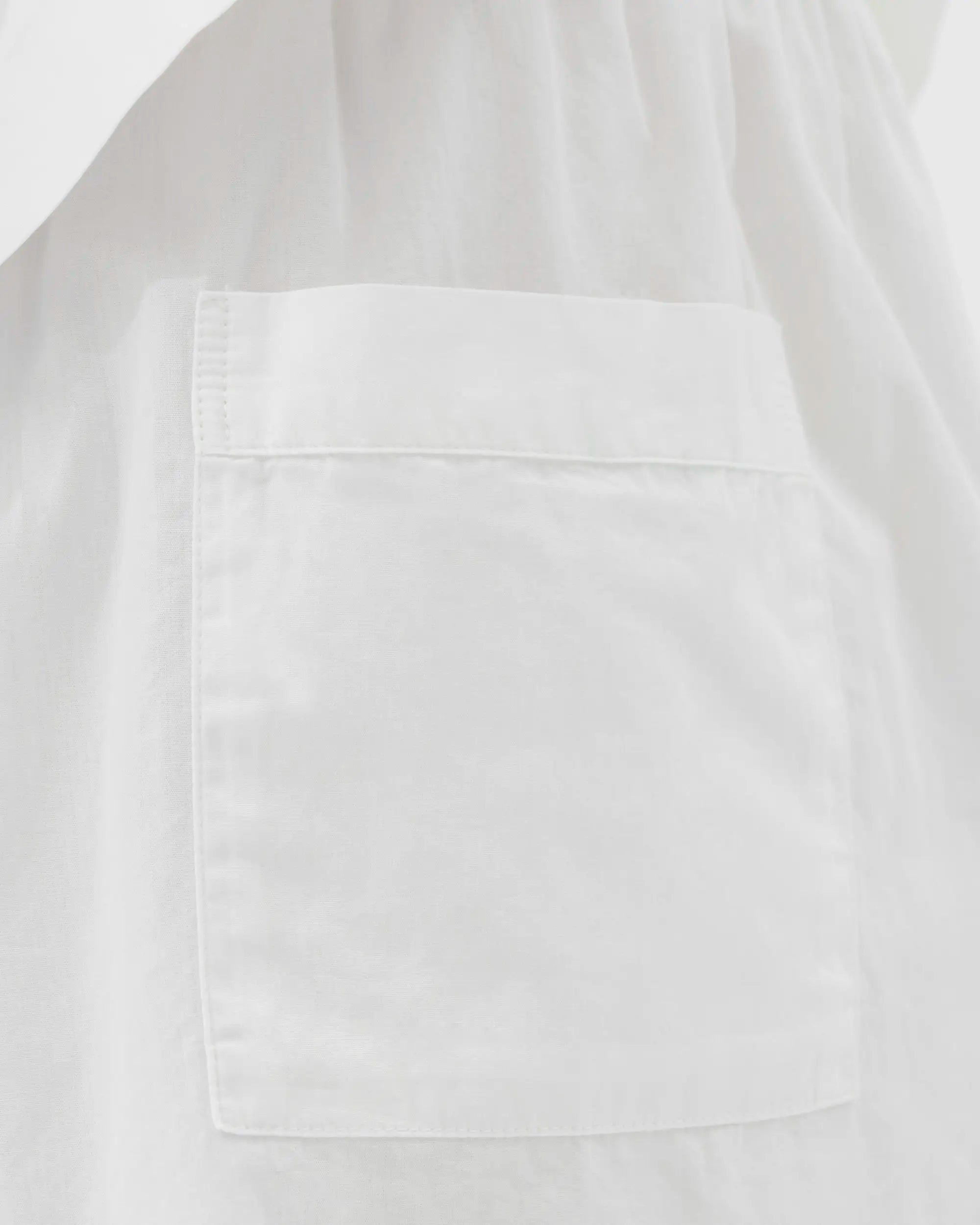 Tekla Poplin Shorts in Alabaster White