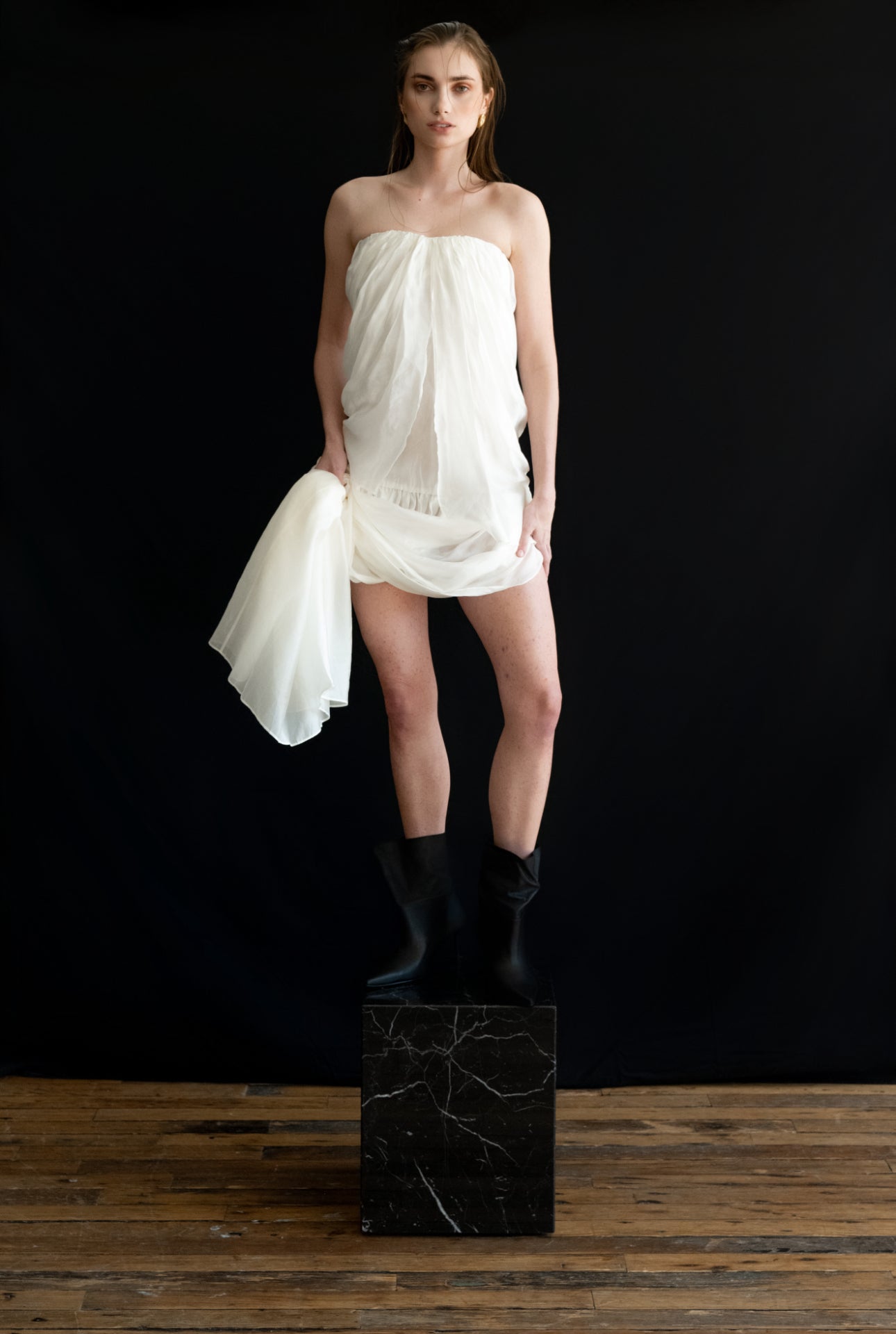 Black maniac bootie by Anny Nord from Blackbird Collection's sustainable accessories and shoes