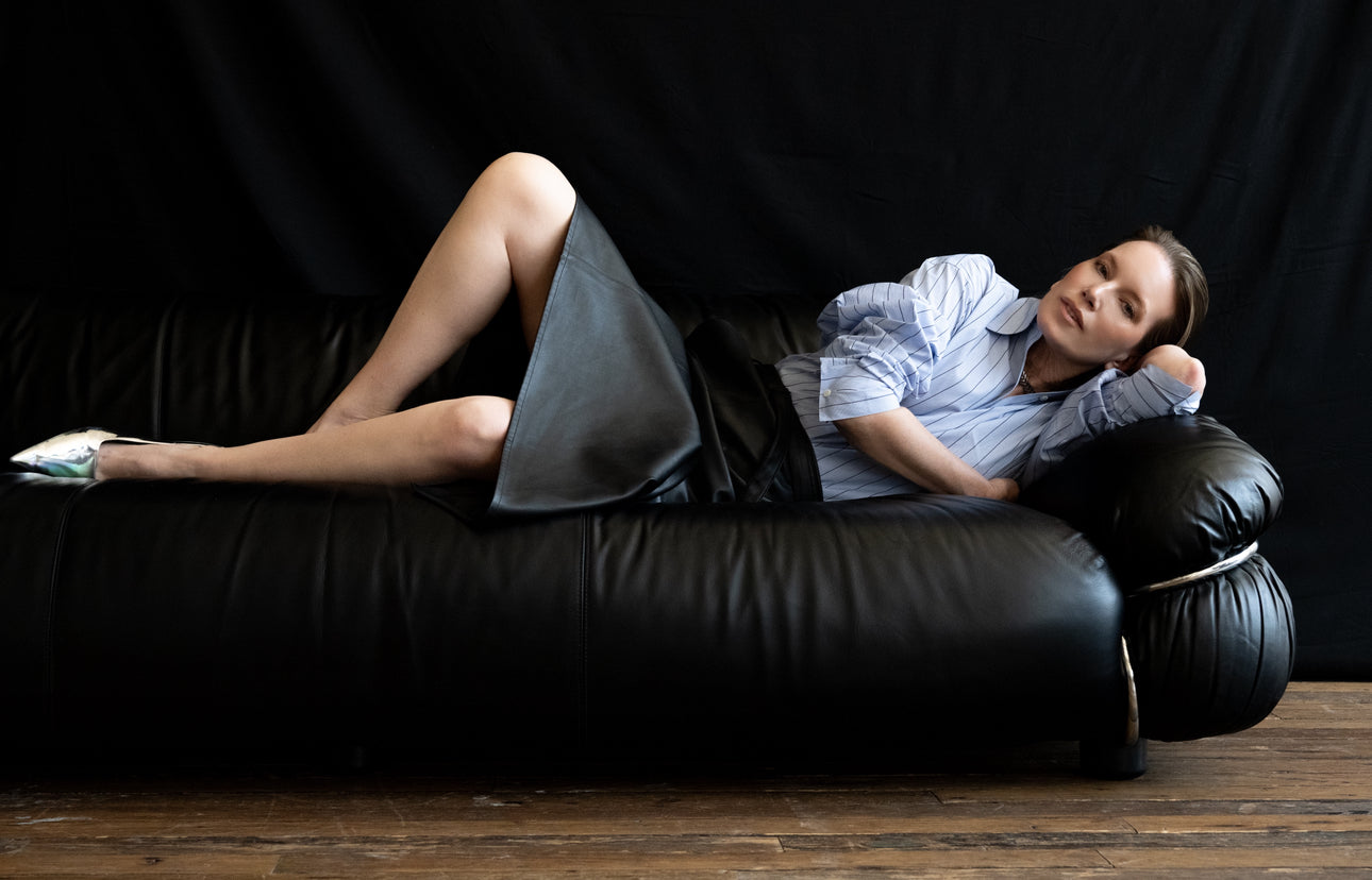 Pointblank slingback kitten heels in disco ball silver by Anny Nord from Blackbird Collection's sustainable footwear