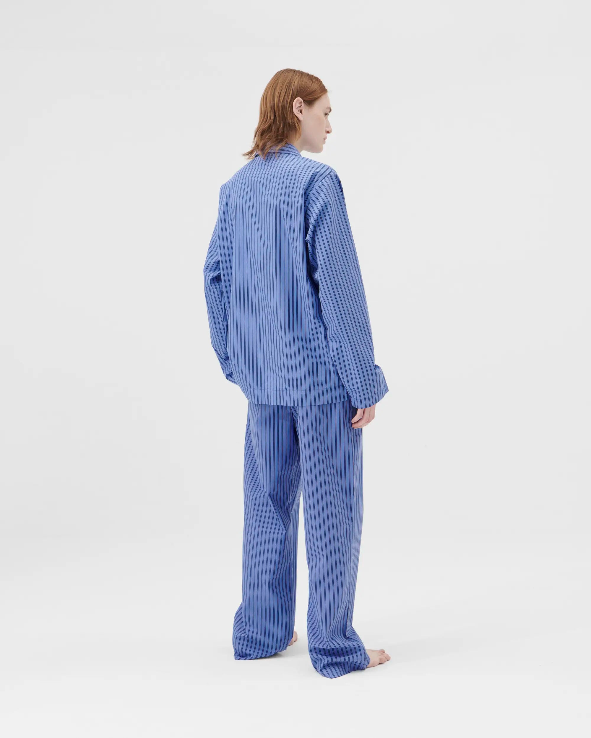 Tekla Boro Striped Poplin Pants