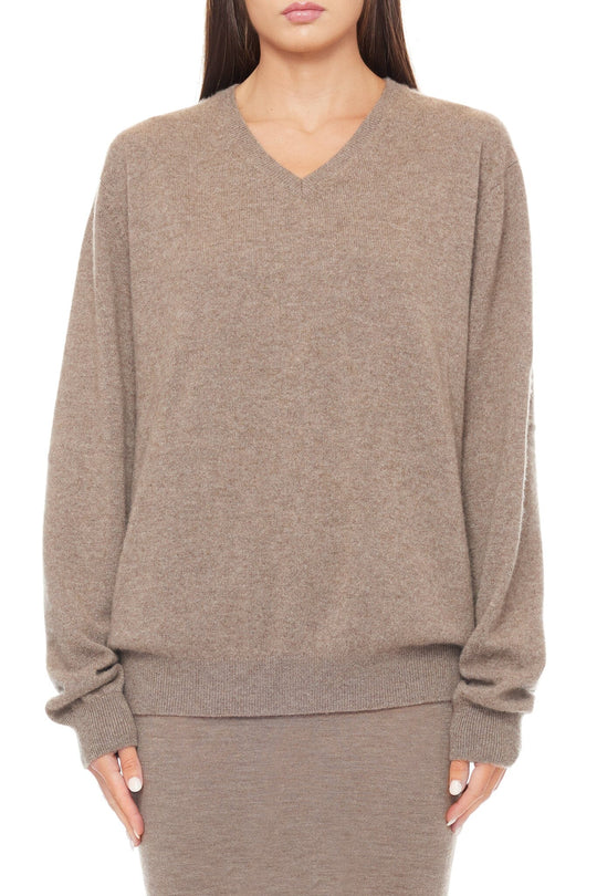 Éterne Clive V-Neck Sweater in Millet