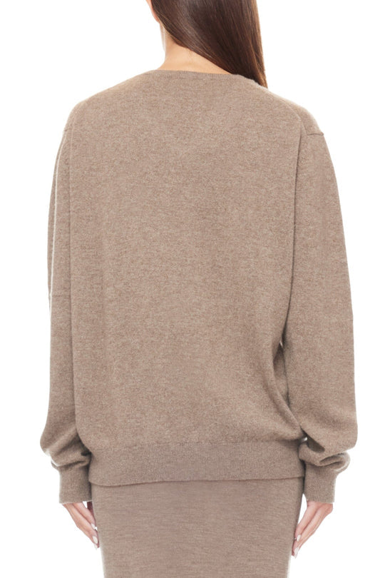 Éterne Clive V-Neck Sweater in Millet