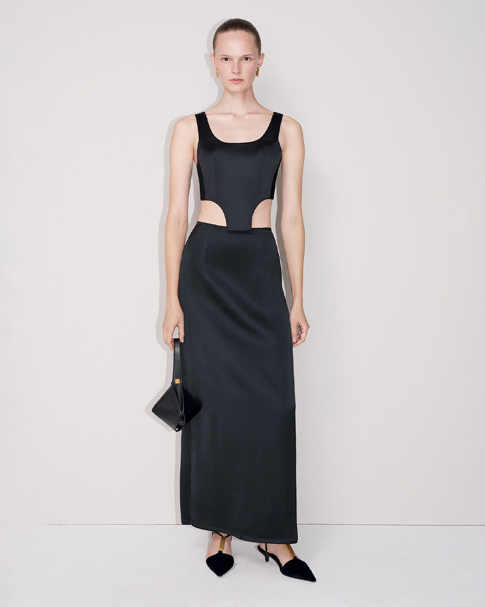 The Corset Top in Black by Bevza