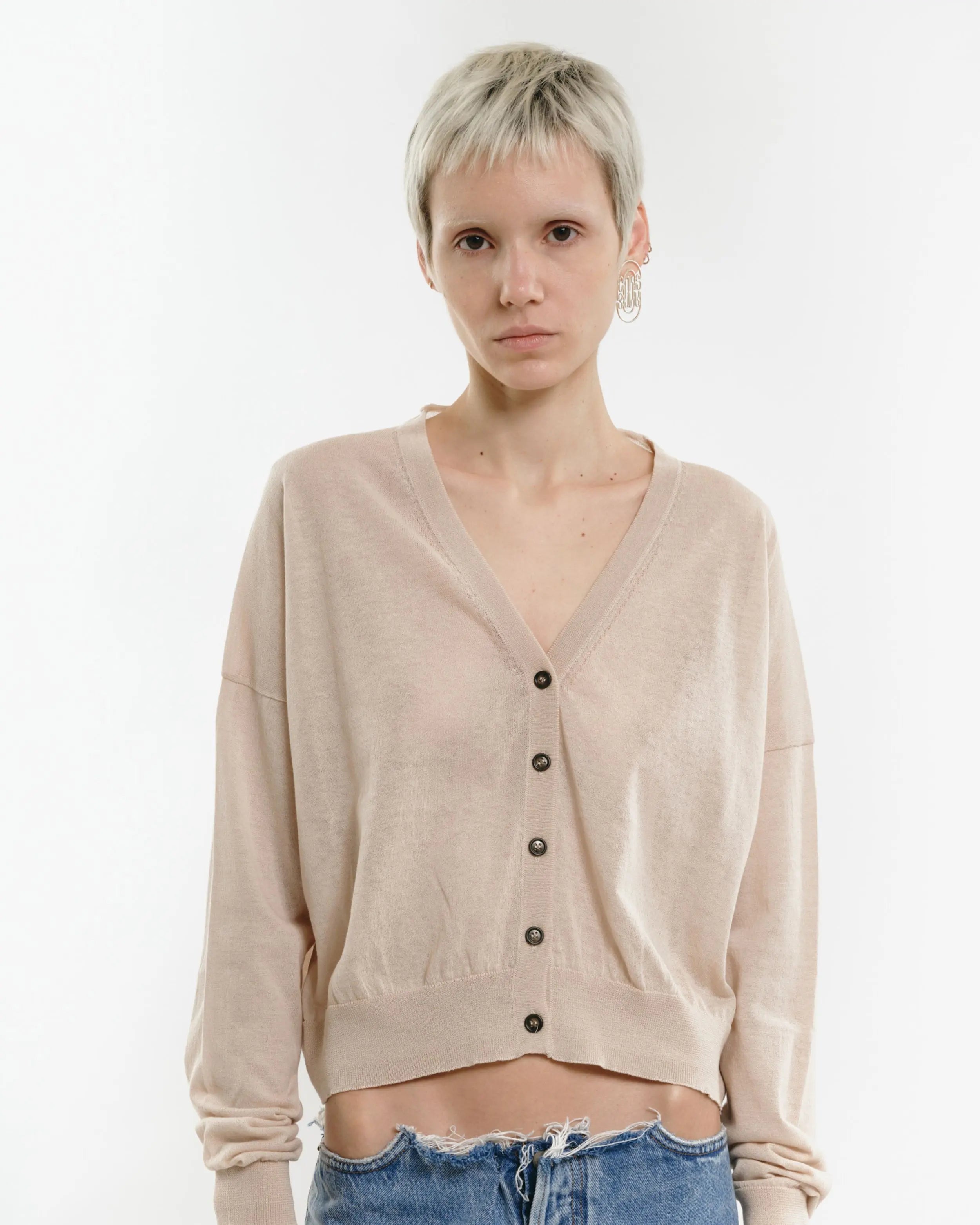 The Sheer Knit Cardigan by Studio Constance