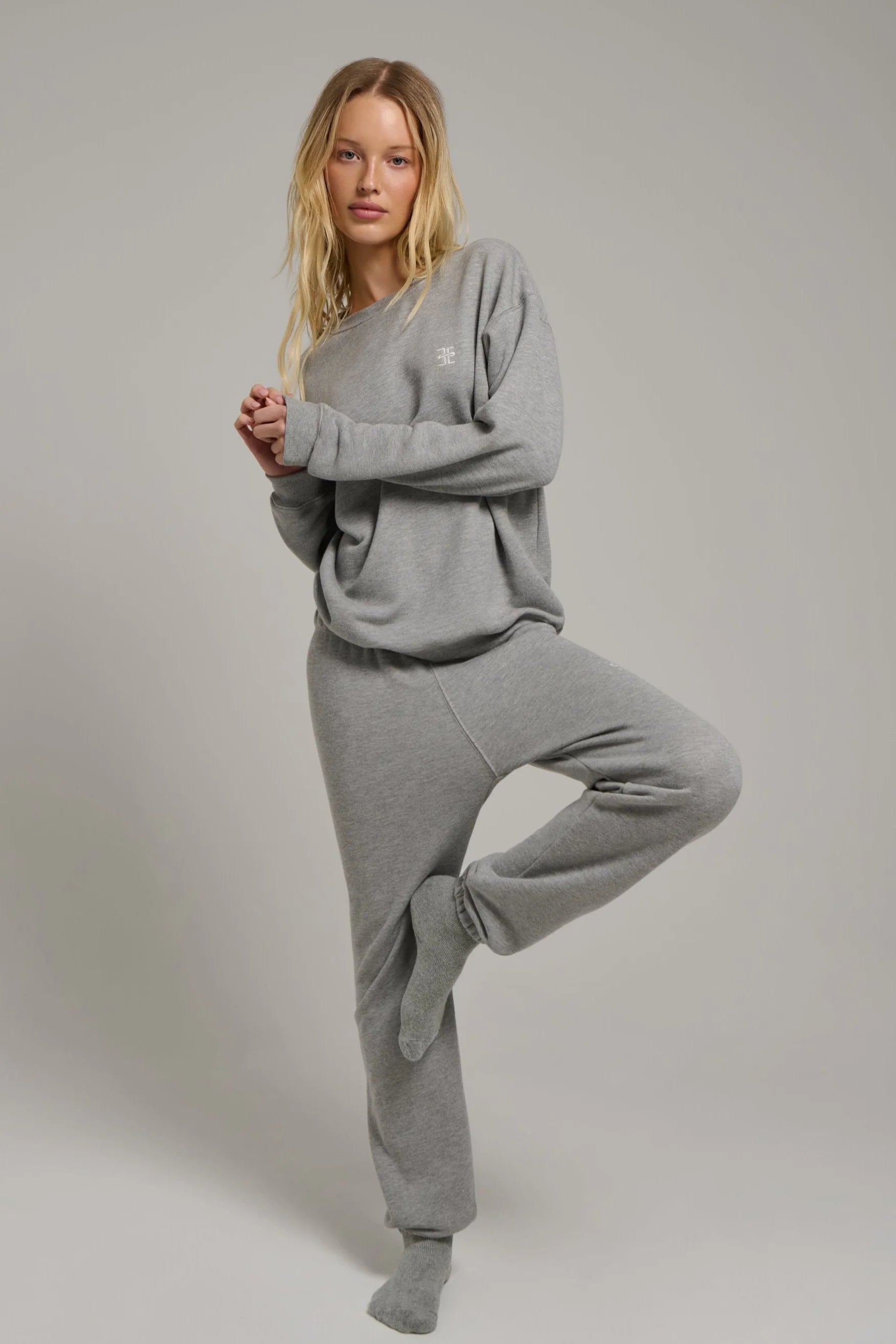 Heather grey lounge socks by Éterne from Blackbird Collection's sustainable accessories