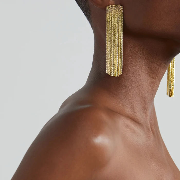 Anissa Kermiche Grand Fil Earrings in Gold