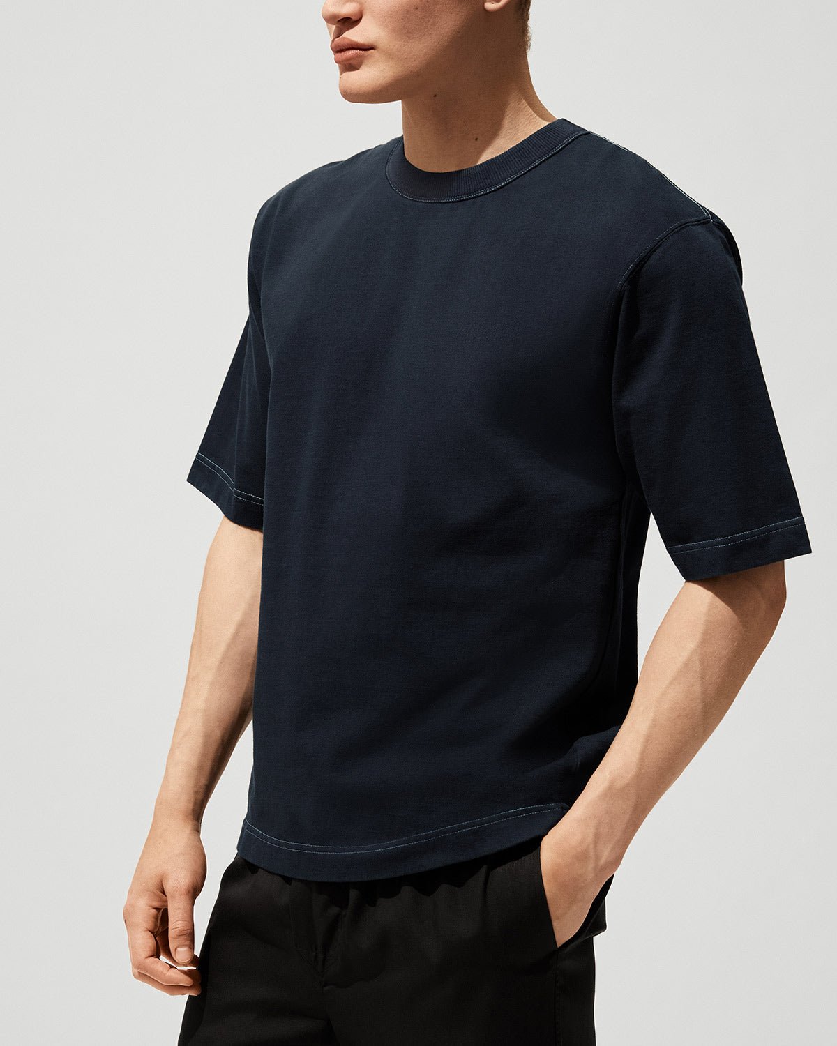 CDLP Heavyweight T-Shirt in Washed Navy