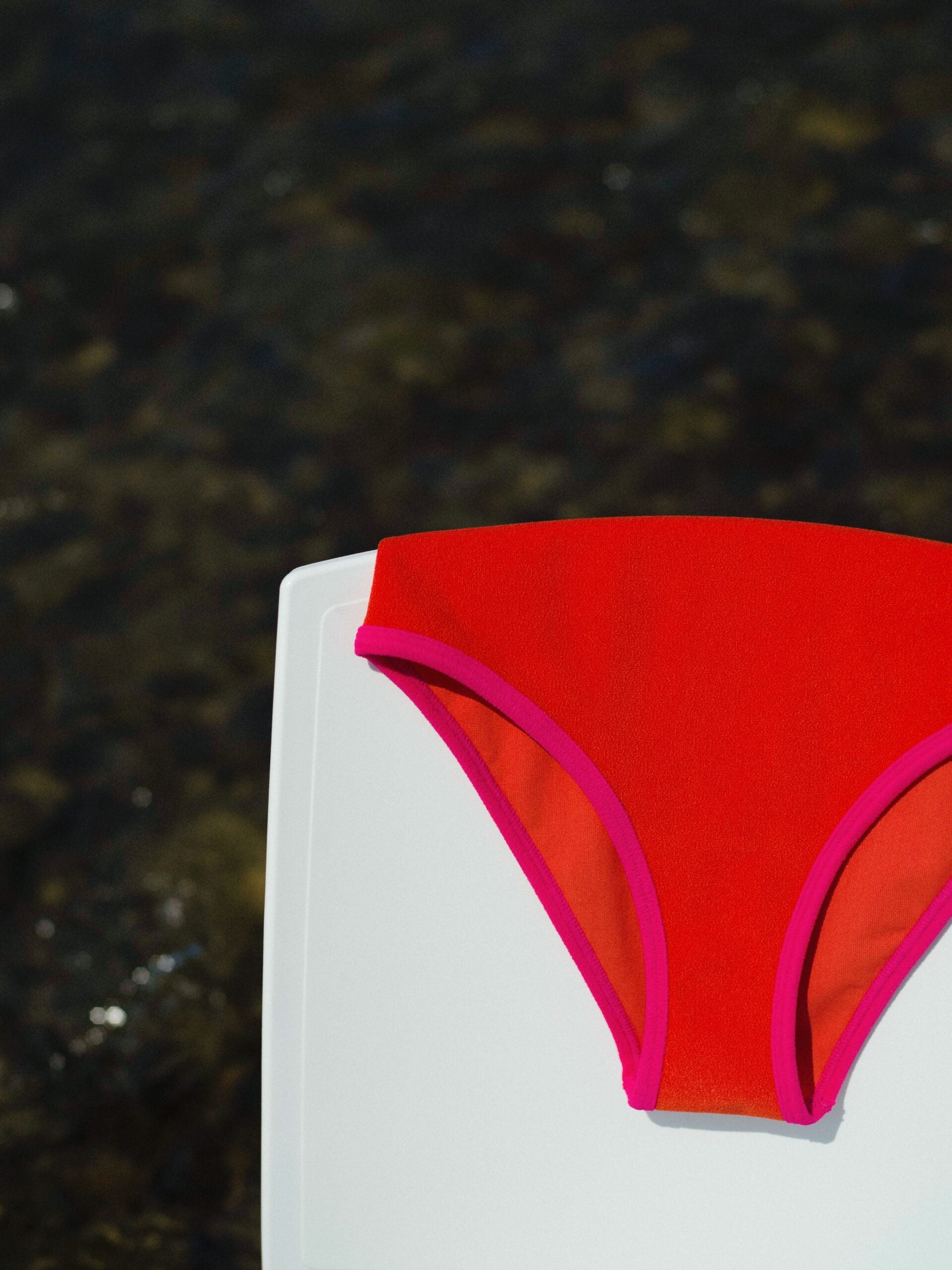 Hempful Naomi Swimsuit in Red and Fuchsia