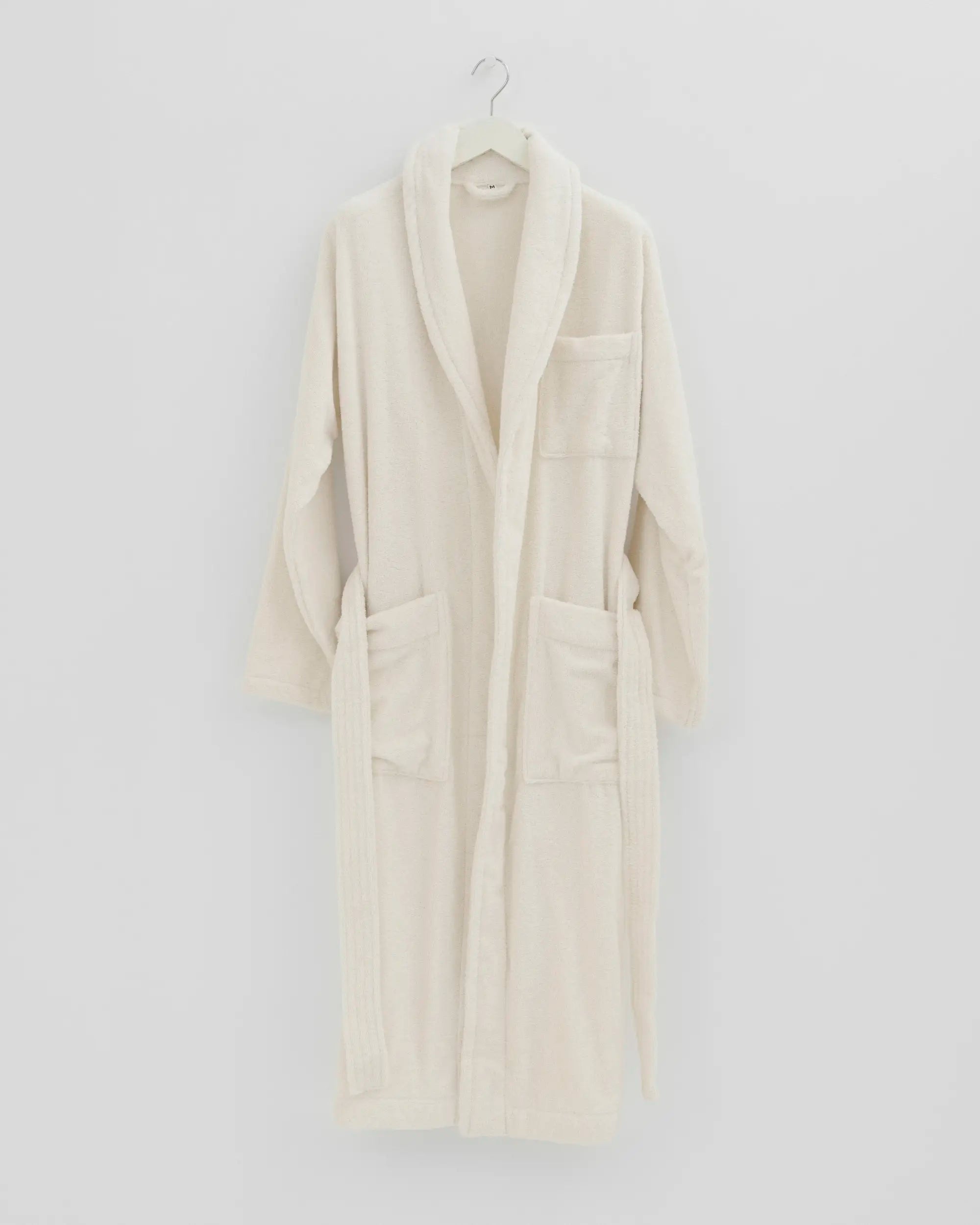 Tekla Classic Bathrobe in Ivory