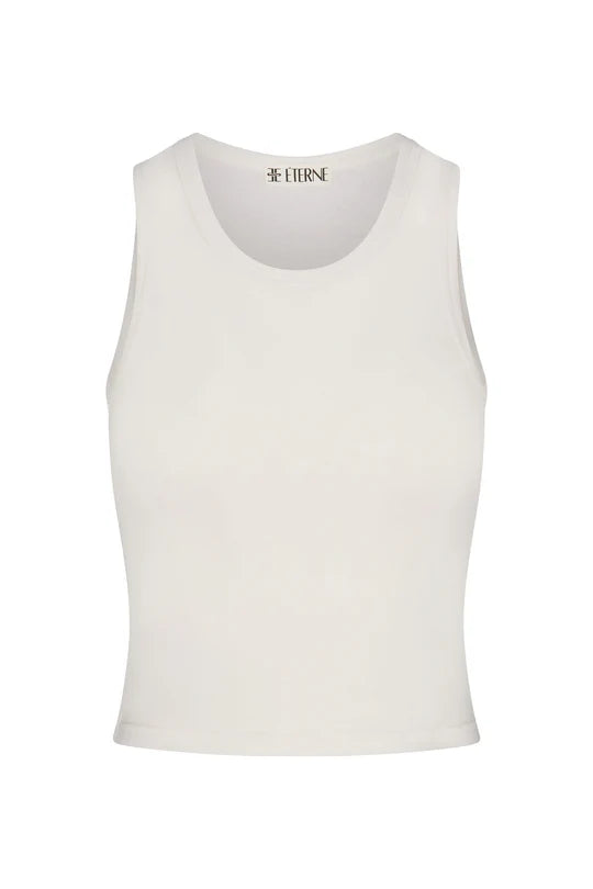 Éterne Fitted Tank in Ivory