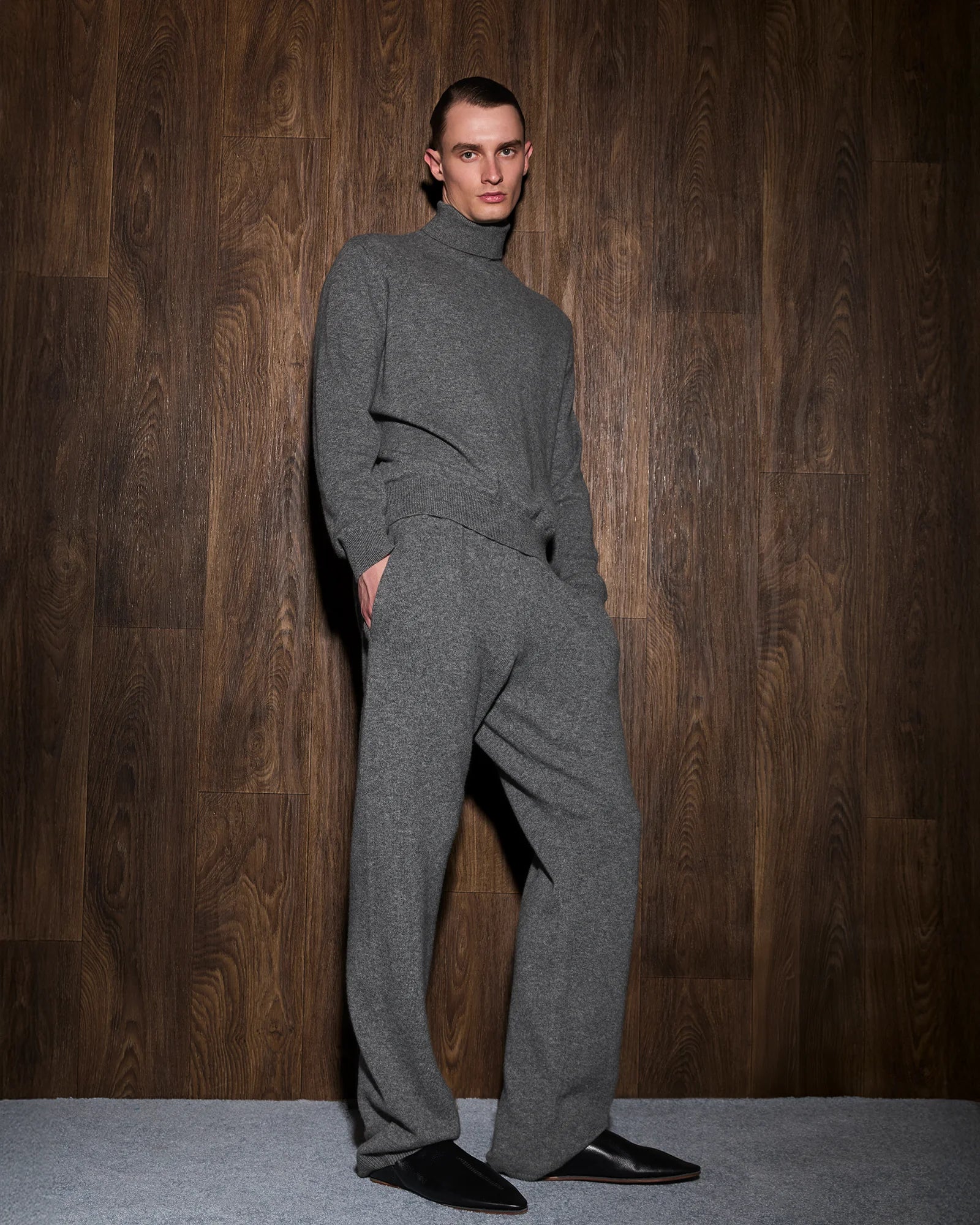 Preorder - The Knit Lounge Pant in Concrete by Entire Studios