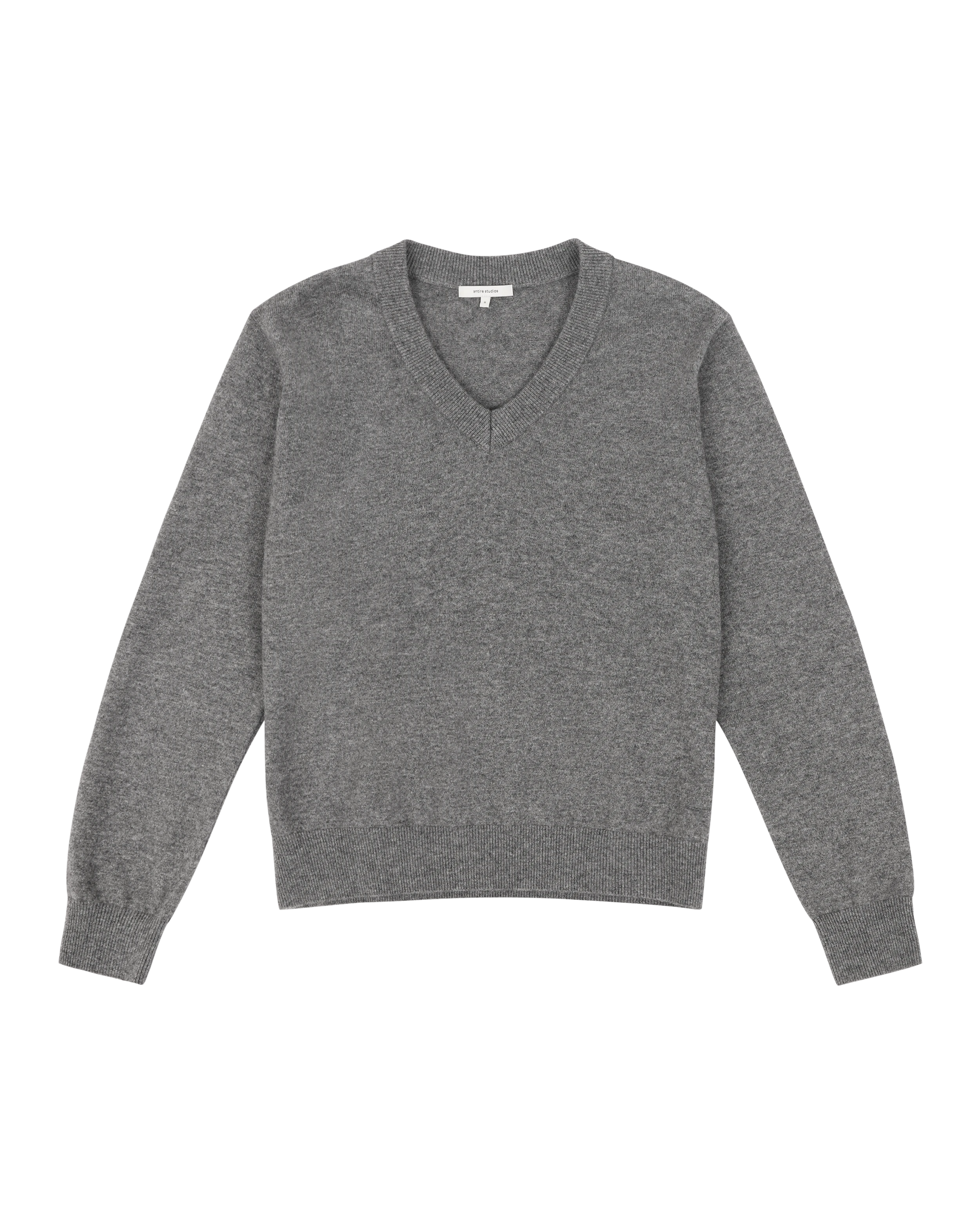 Preorder - The V-Neck Sweater in Concrete by Entire Studios