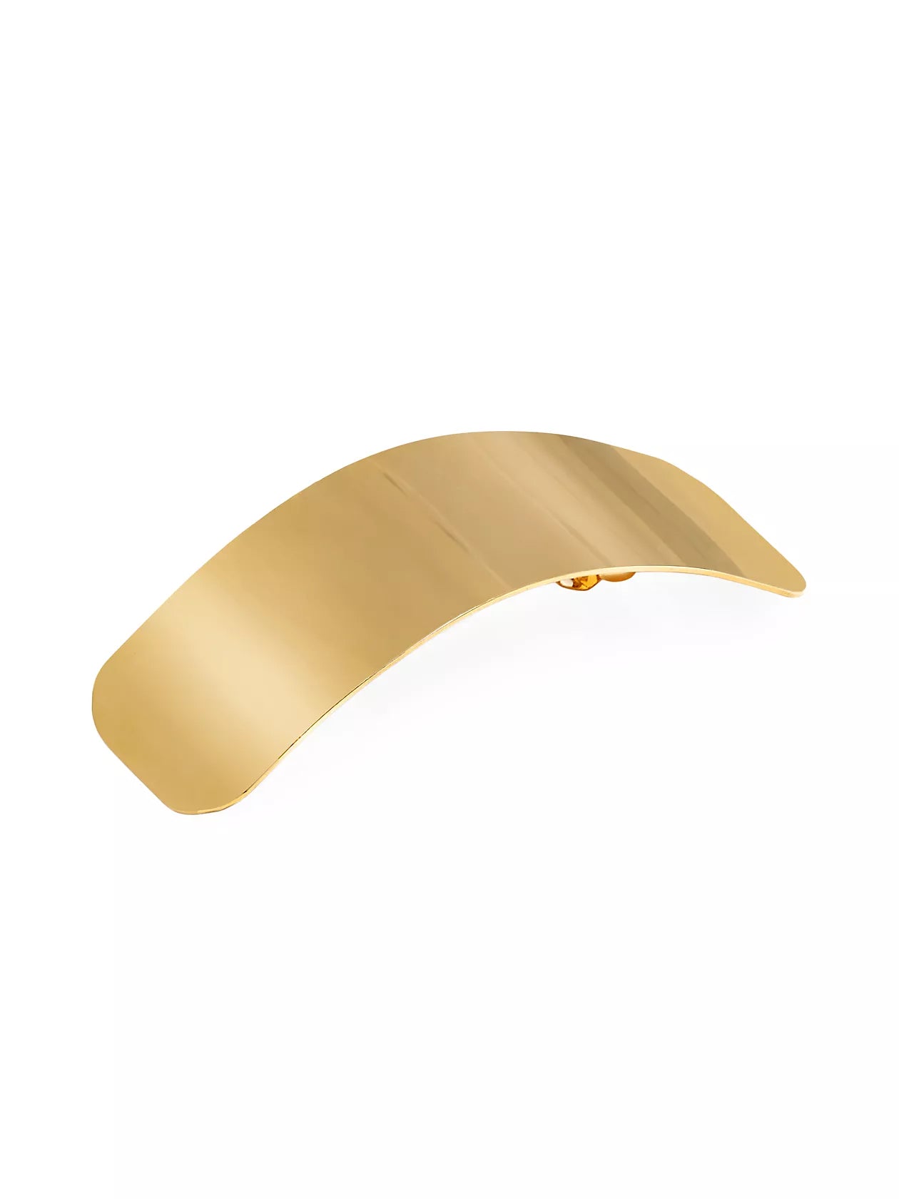 Gold wide Liv barrette by Lelet from Blackbird Collection's sustainable accessories