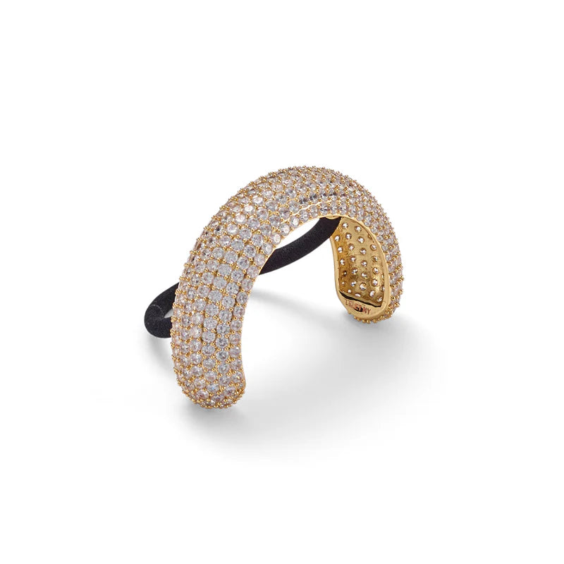 Crystal pave arch pony cuff by Lelet from Blackbird Collection's sustainable accessories