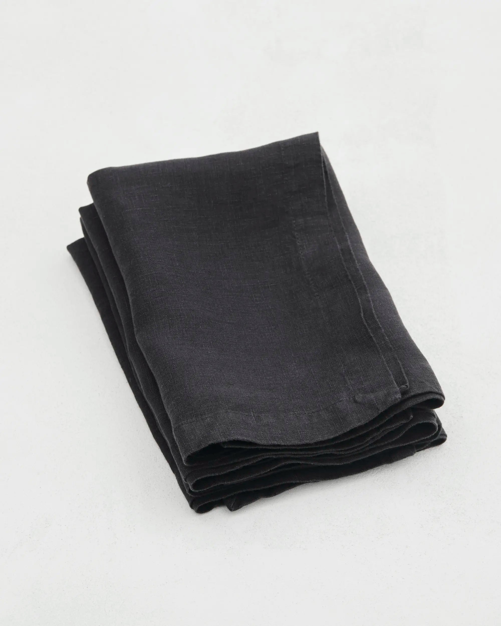 Tekla Linen Napkin in Black