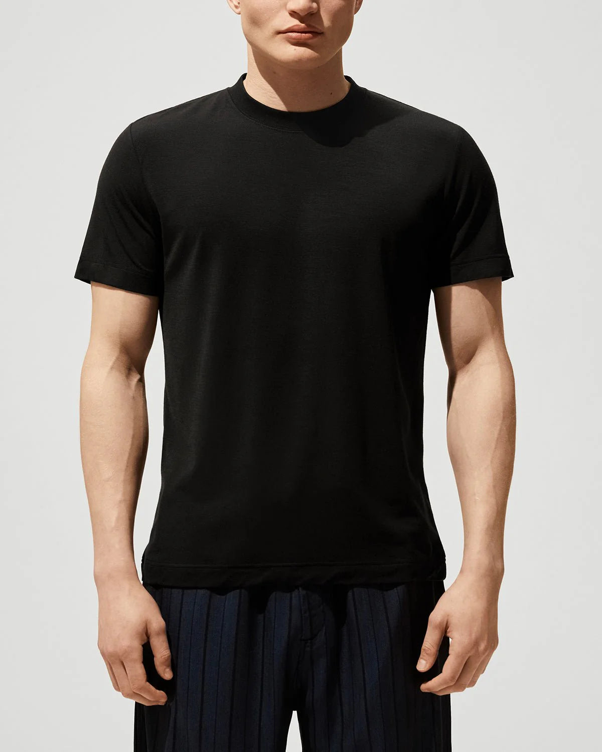 CDLP Merino Wool Blend T-Shirt in Black