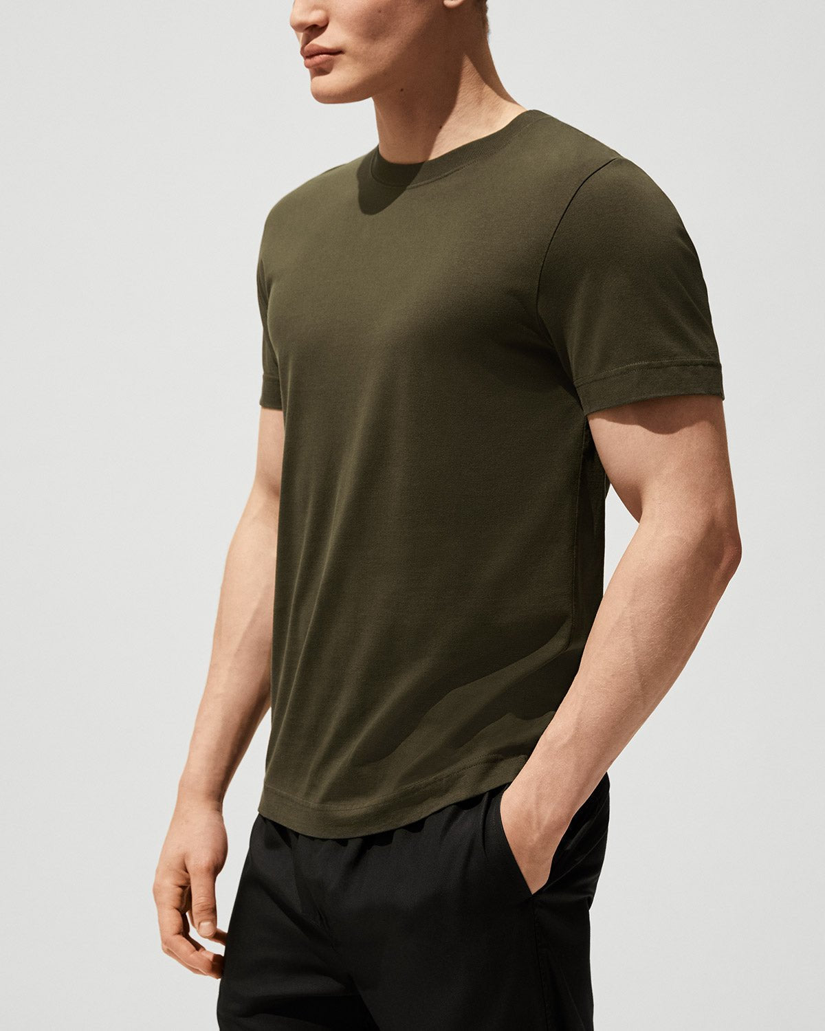 CDLP Midweight T-Shirt in Olive Green